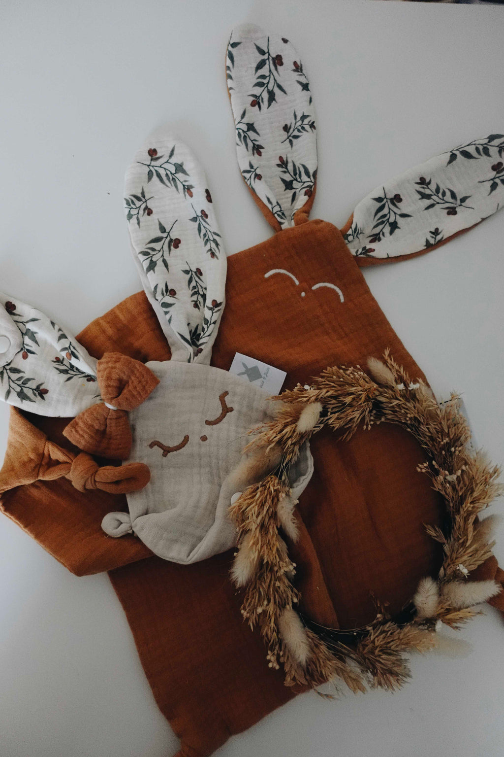 Doudou lange Classique Noeuds - Clémentines