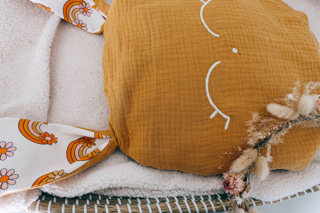 Petit Coussin Lange - Flower Rainbow