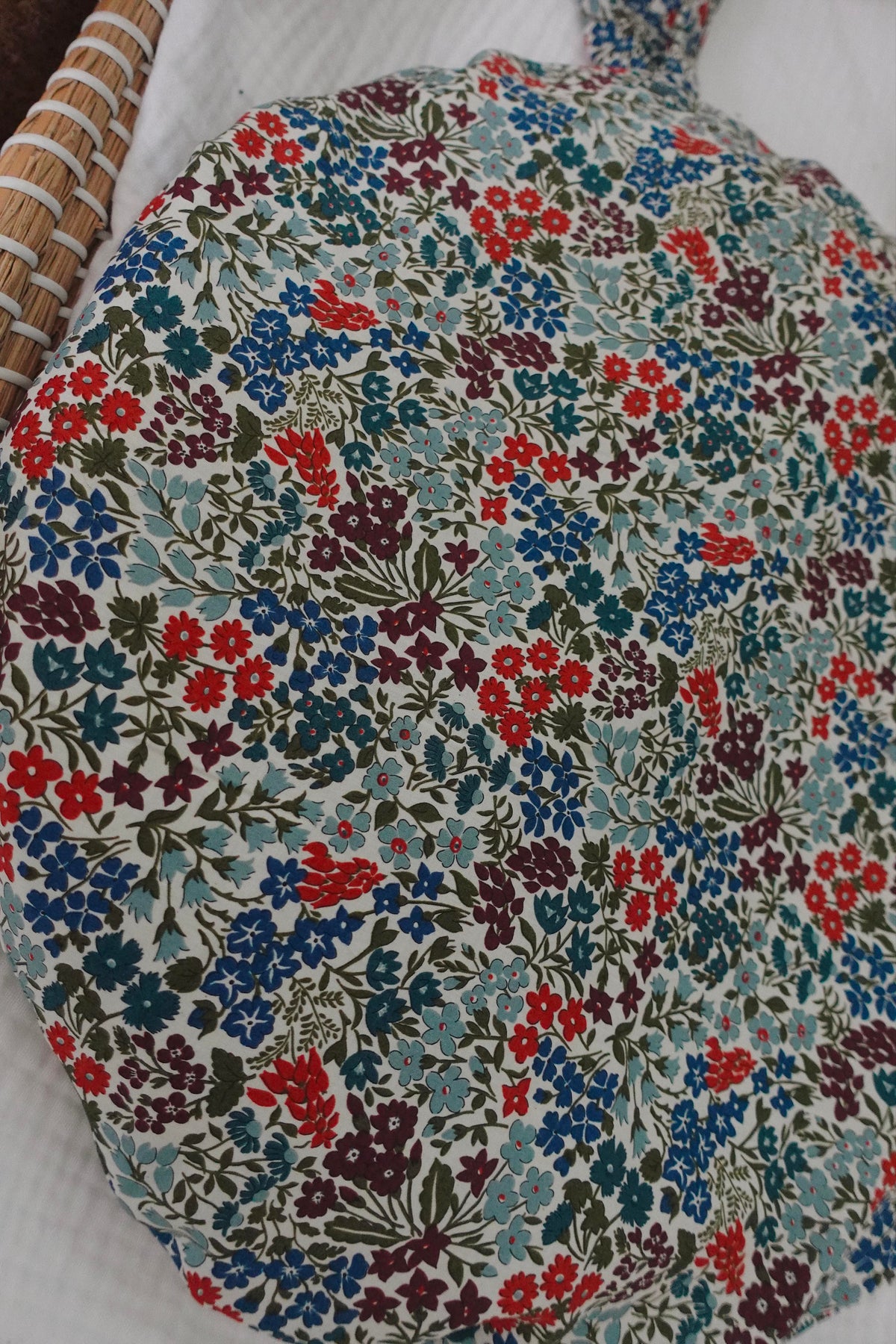 Petit Coussin Pièce unique - Liberty Thorpe Burgundy