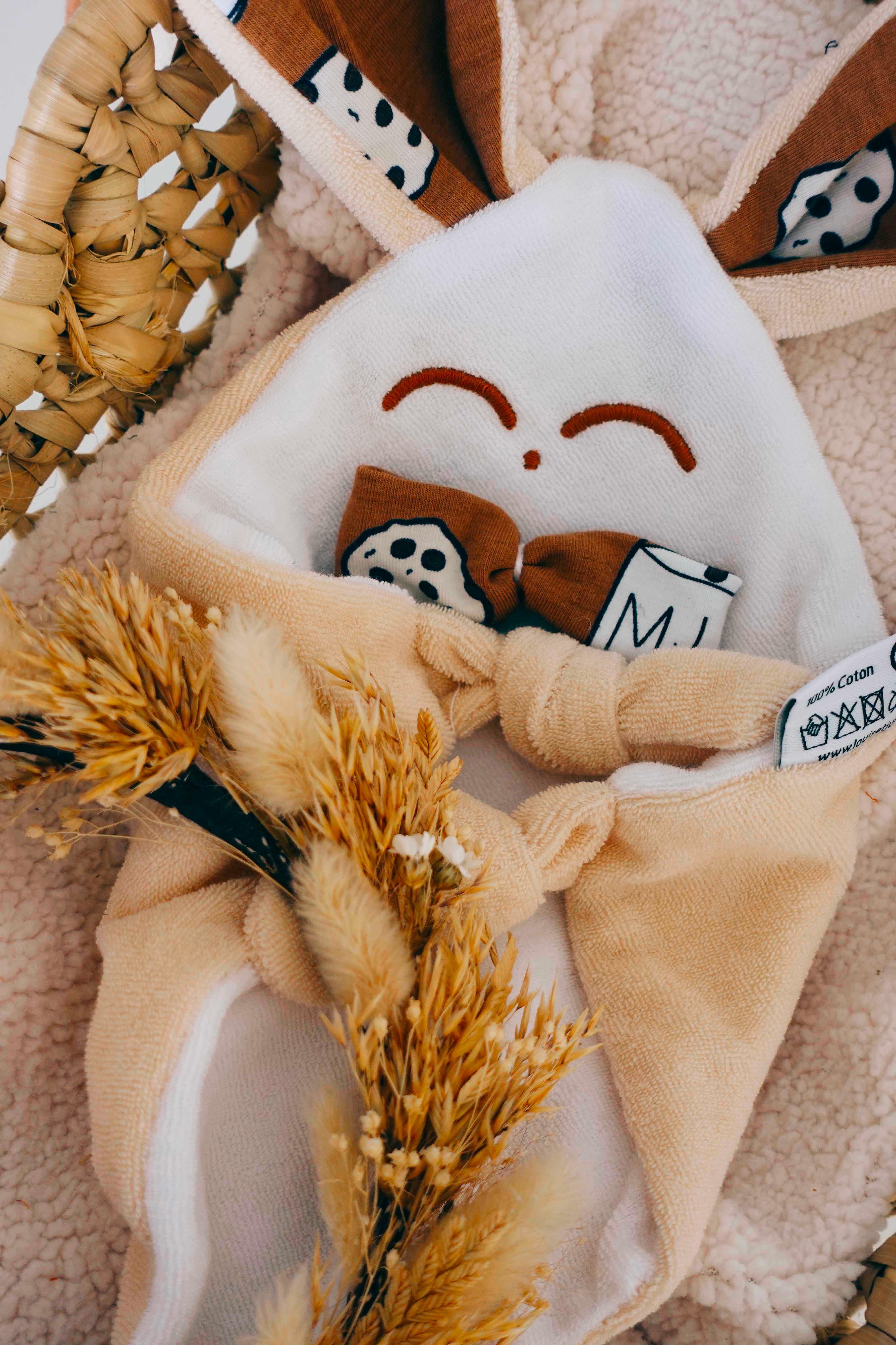 Doudou Eponge Mini Noeuds - Milk and Cookies