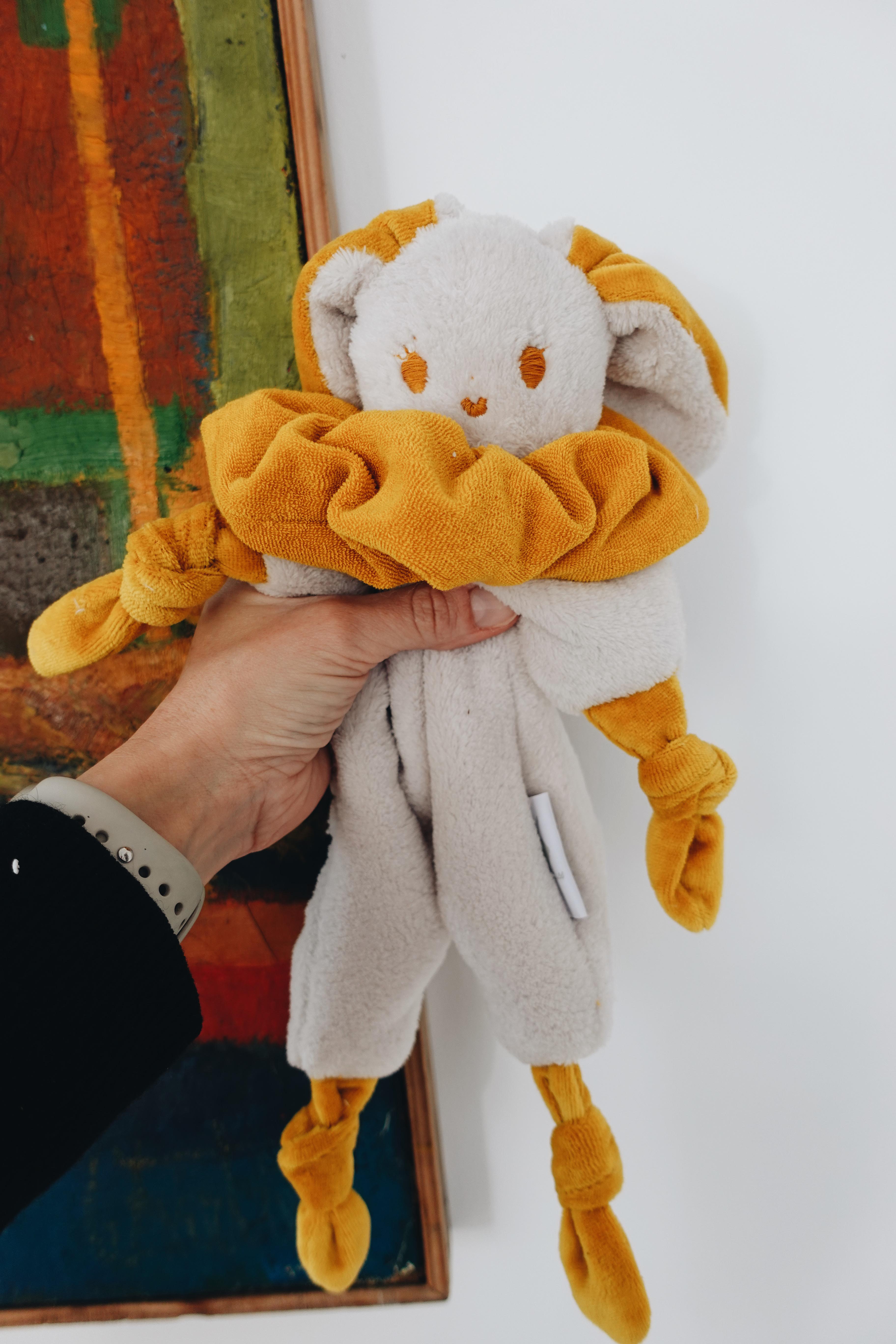 PROTOTYPE - Doudou Toudoux Moutarde/Beige Clair