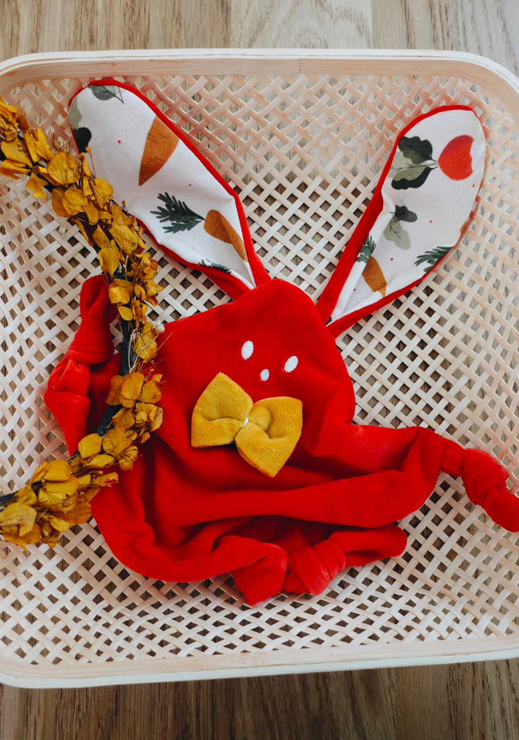 Doudou Velours Mini Noeuds - Potager