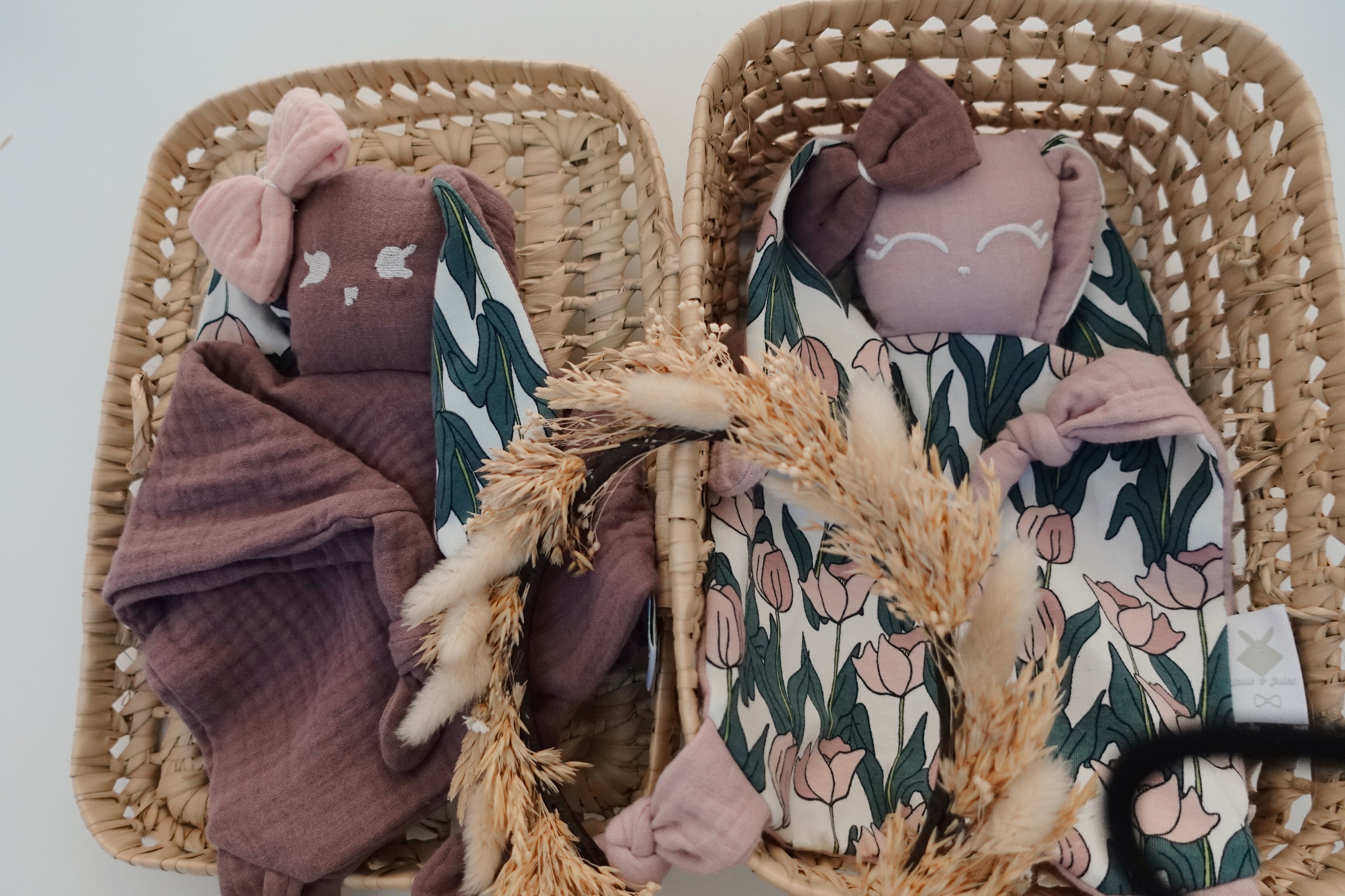 Doudou Lange Câlin Noeuds - Tulipes