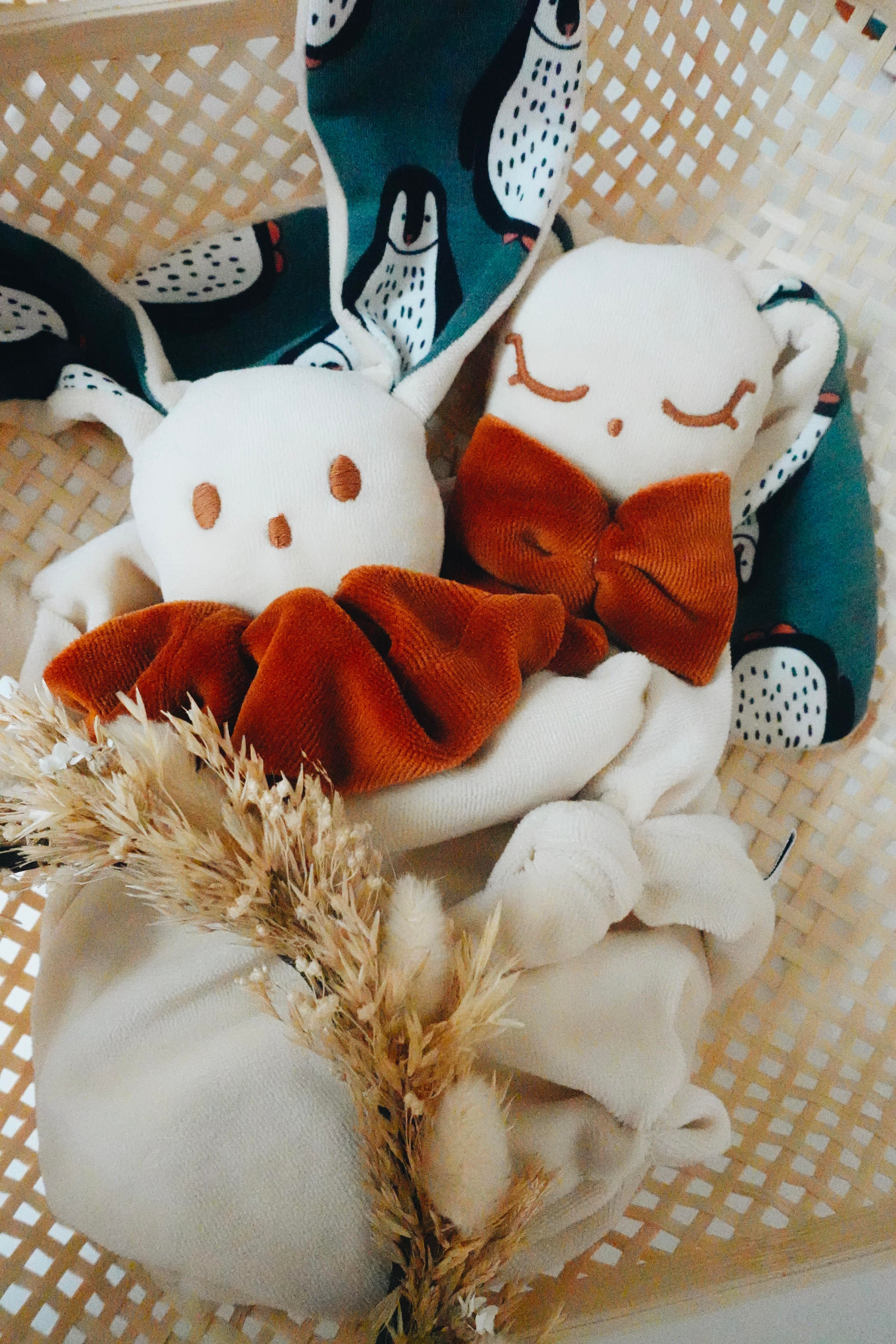 Doudou Velours Gaufrette - Pingouins
