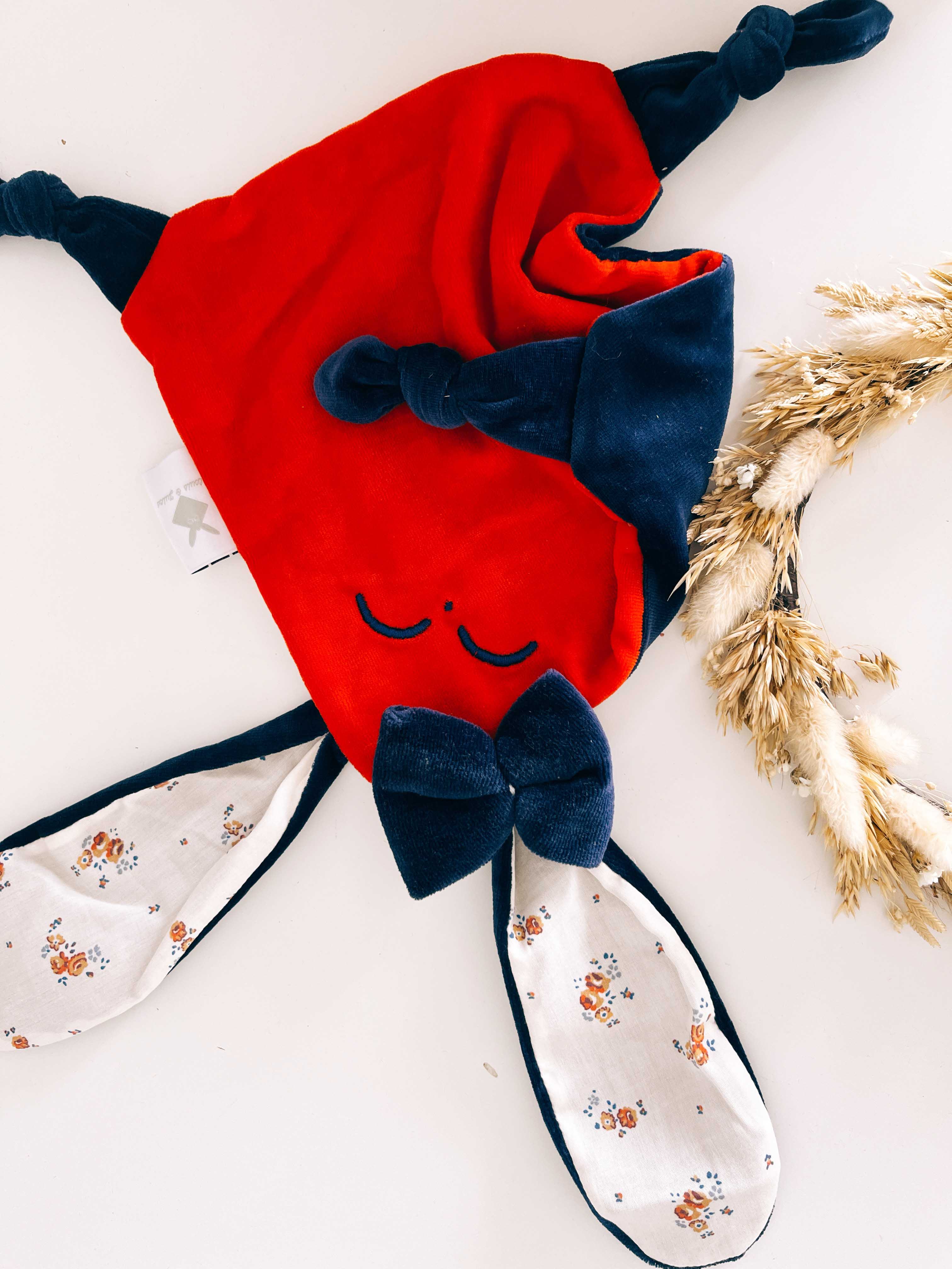 Doudou Velours Mini Noeuds - Paulinette