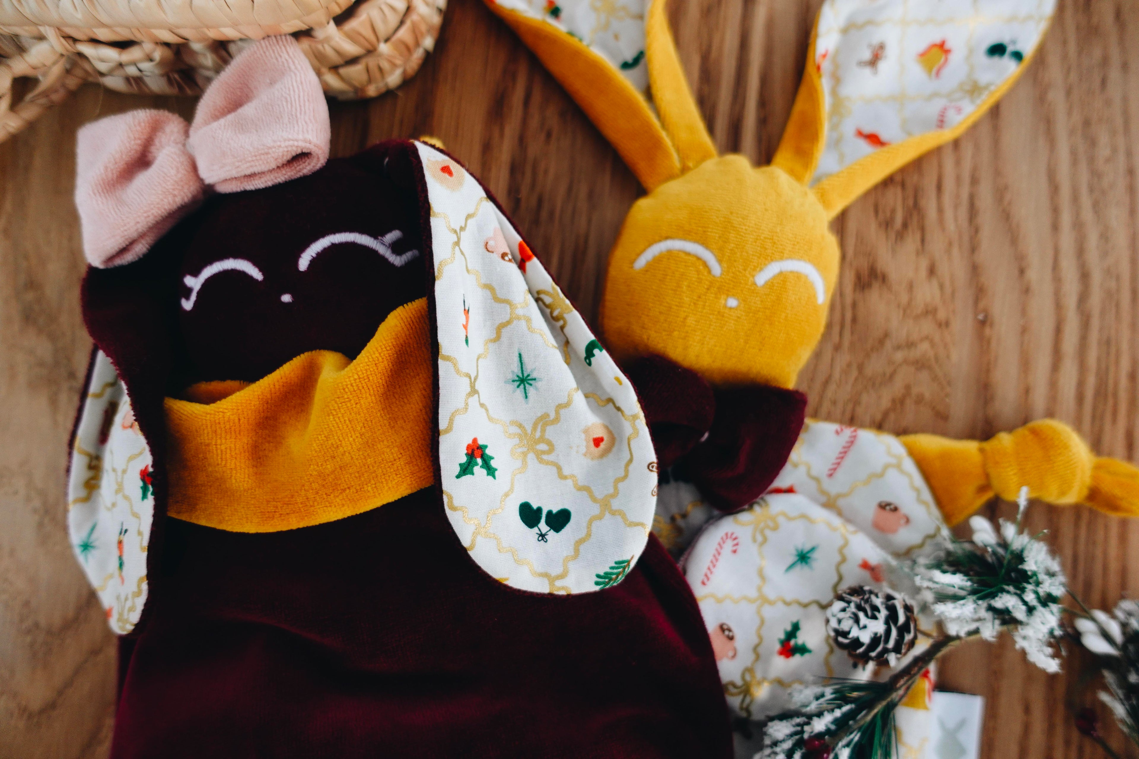 PROTOTYPE - Doudou Velours Chouchou - Holiday Argyle