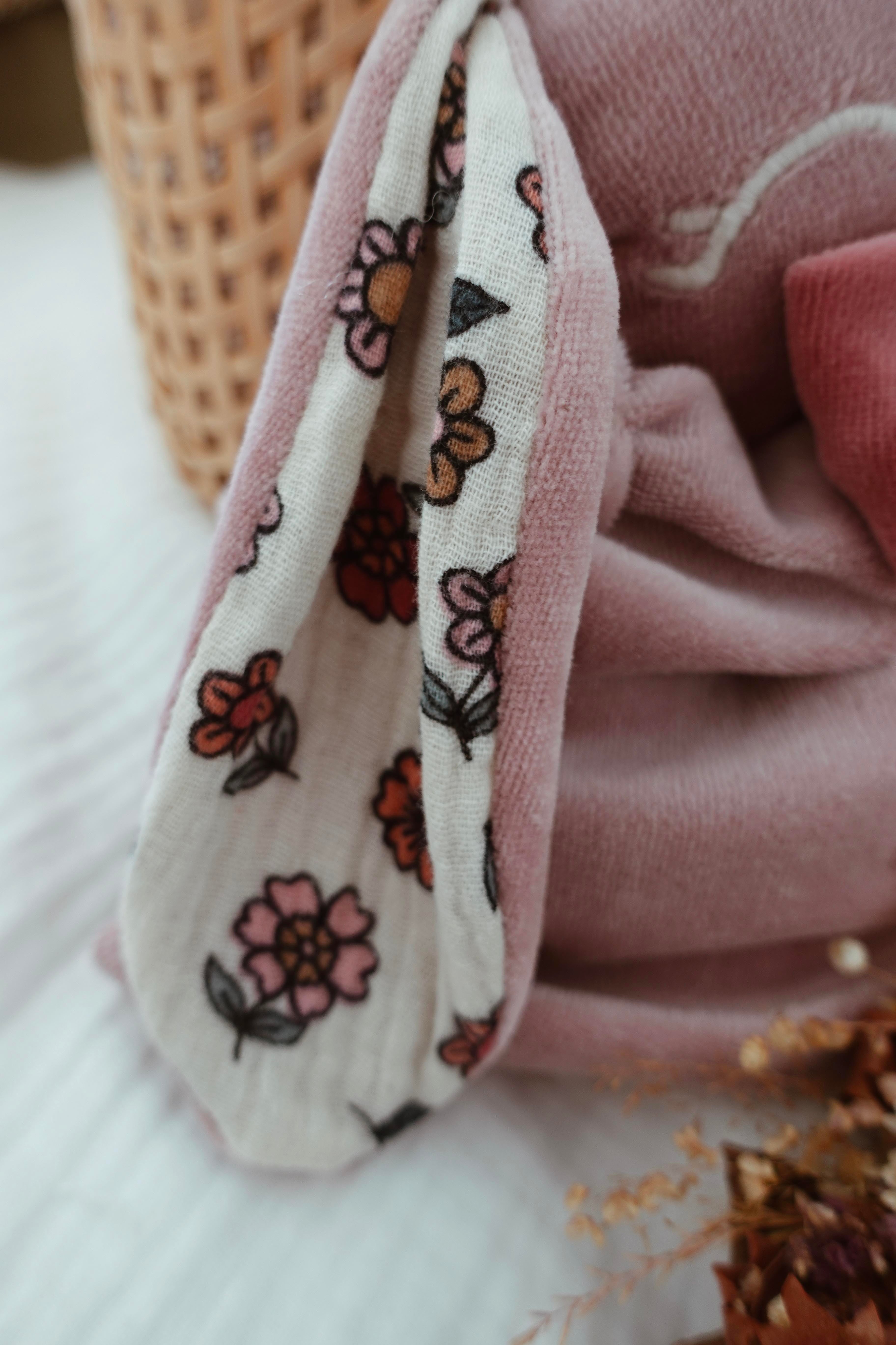 Bouillotte noyaux de cerise Velours - Vintage Floral