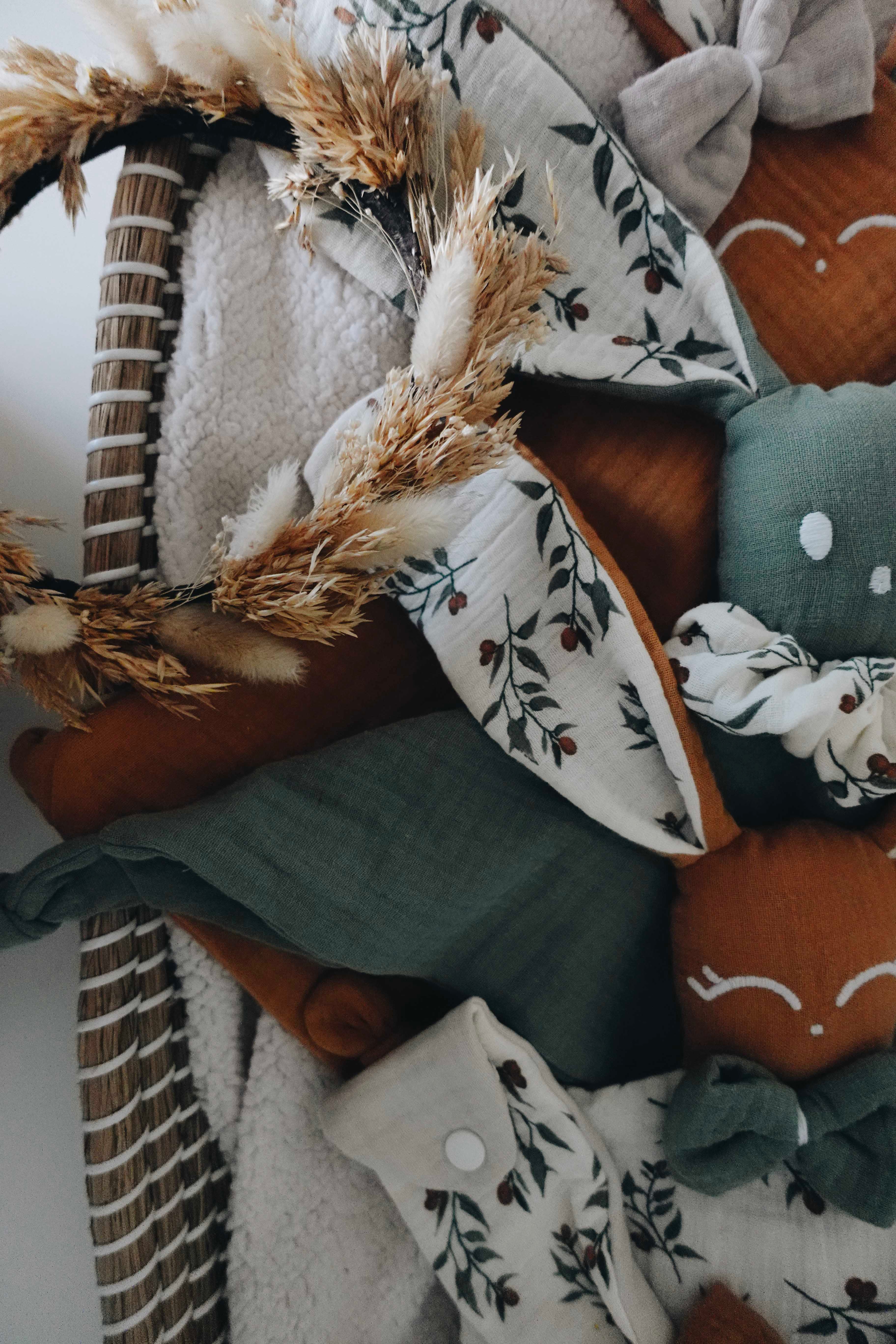 Doudou Lange Câlin Noeuds - Clémentines