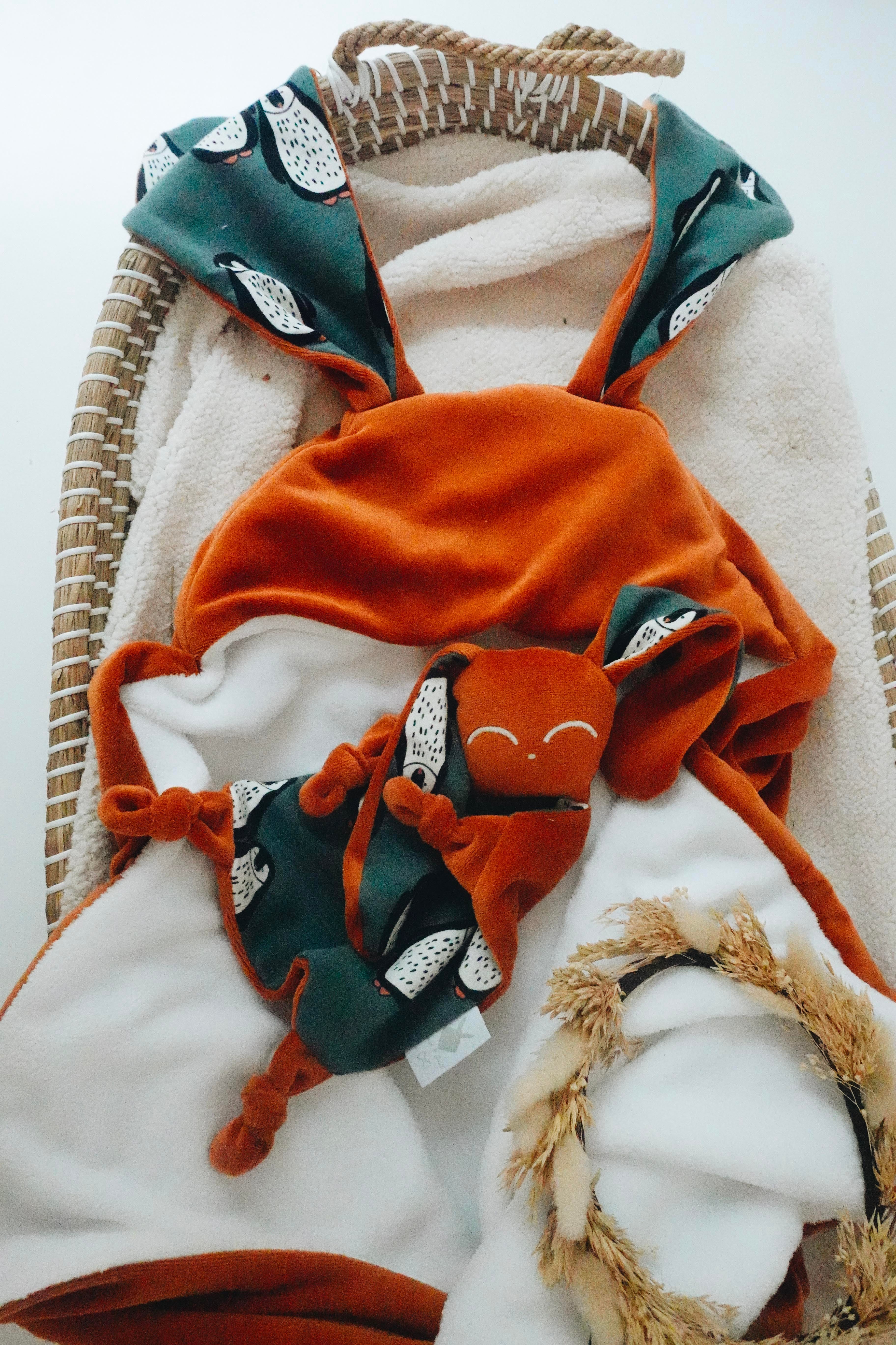 Doudou Velours Chouchou – Pingouins