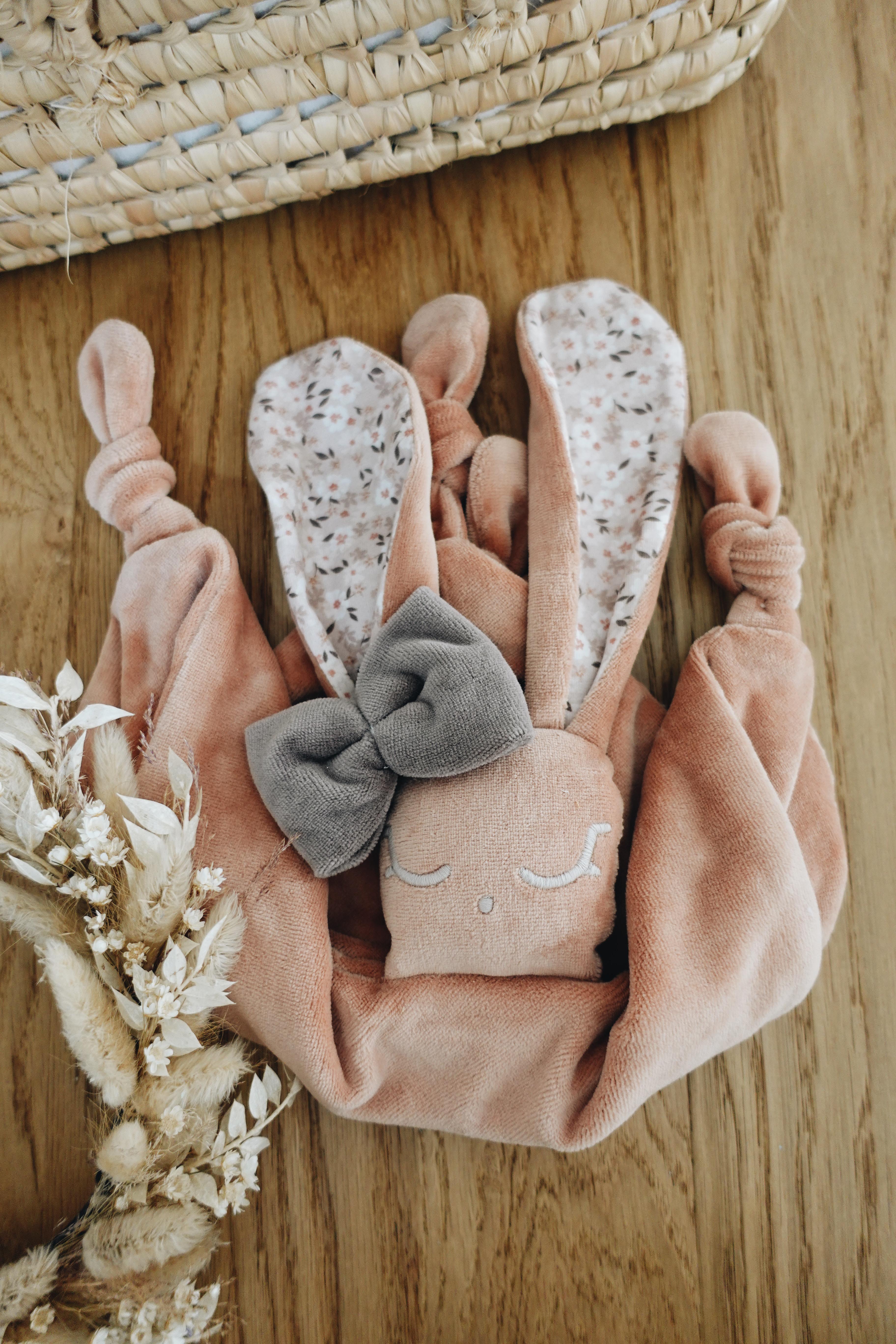 Doudou Velours Câlin Noeuds - Flower Bombs