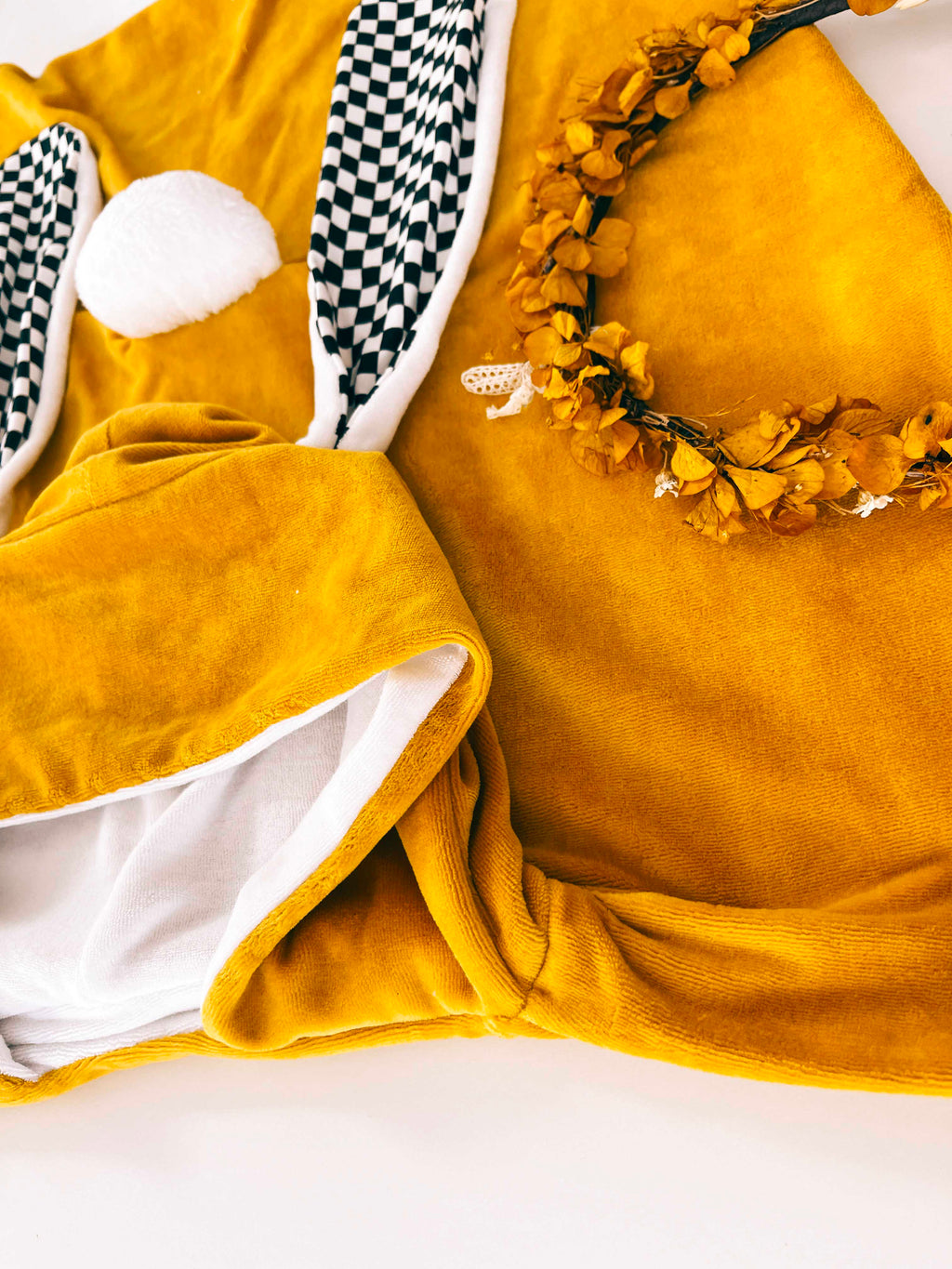 Poncho Bain Velours - Chessboard