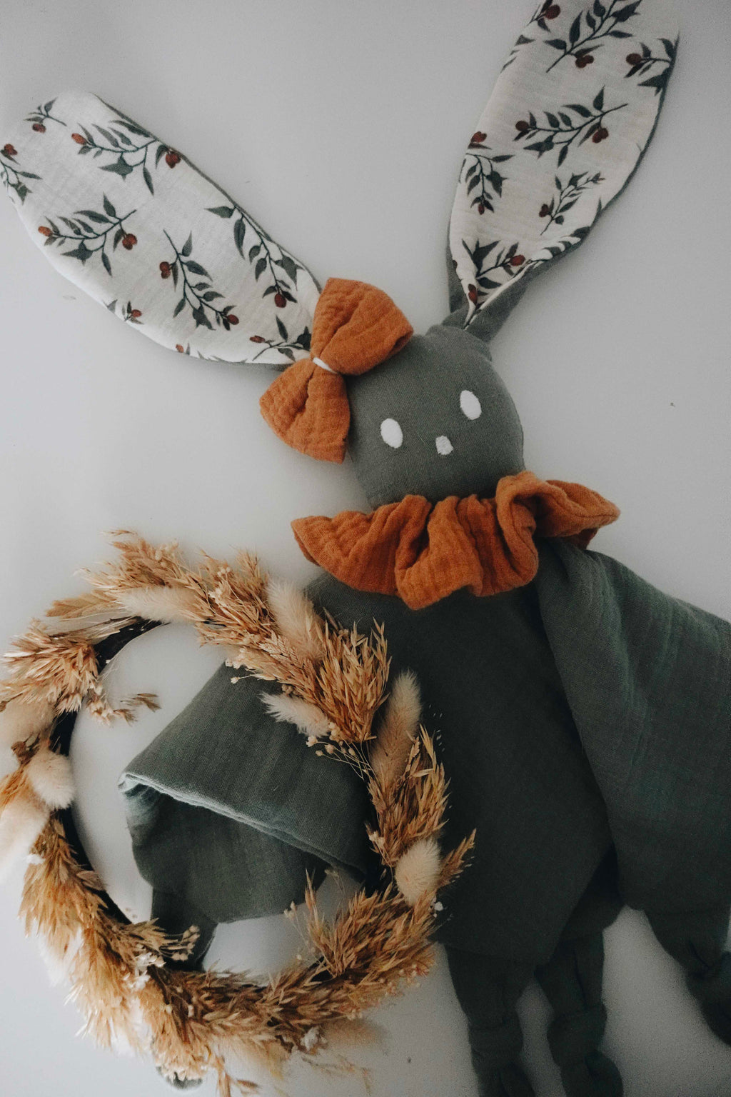 Doudou Lange Câlin Noeuds - Clémentines
