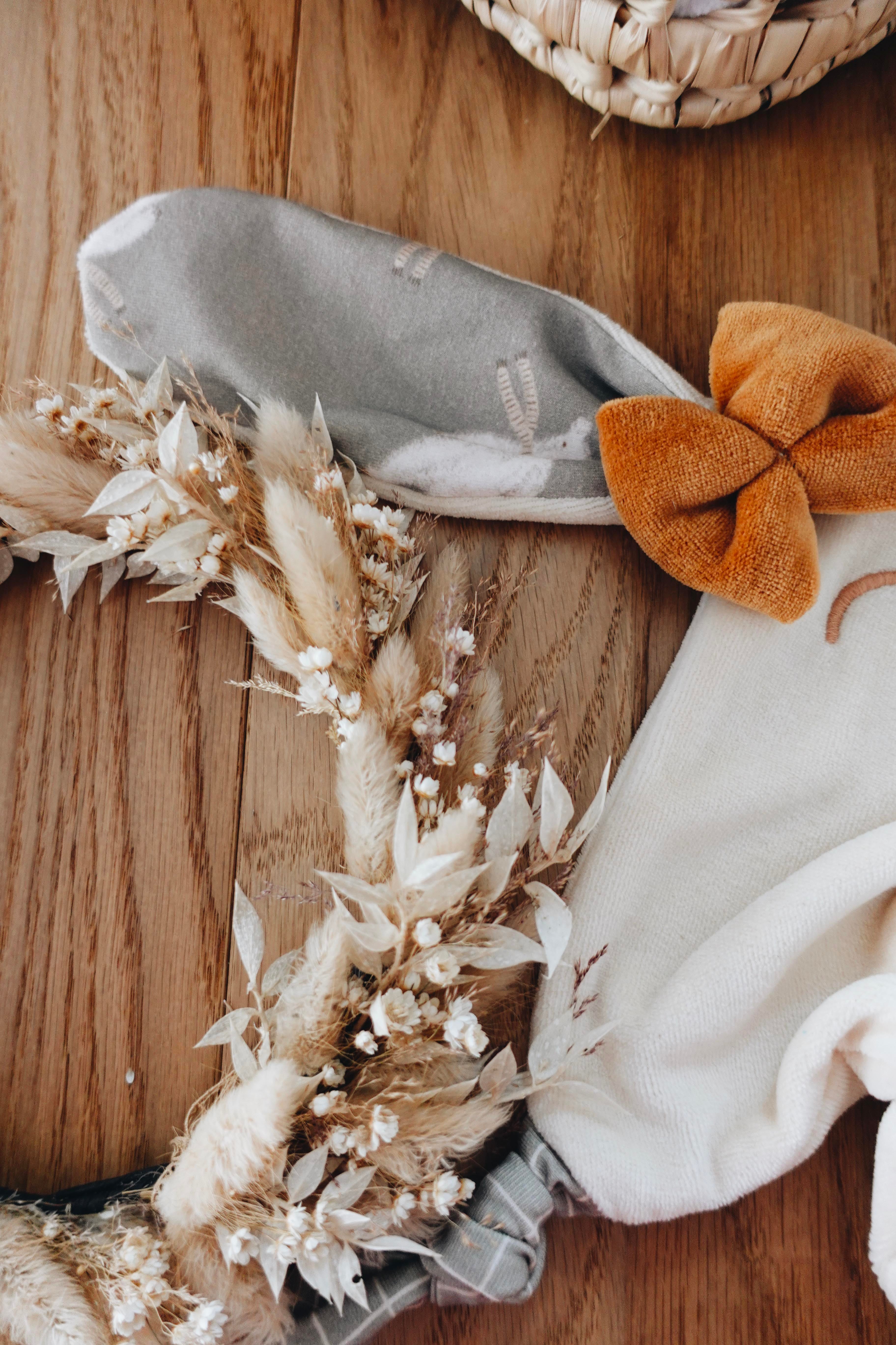 Doudou Velours Mini Noeuds - Checks and Bears Olive