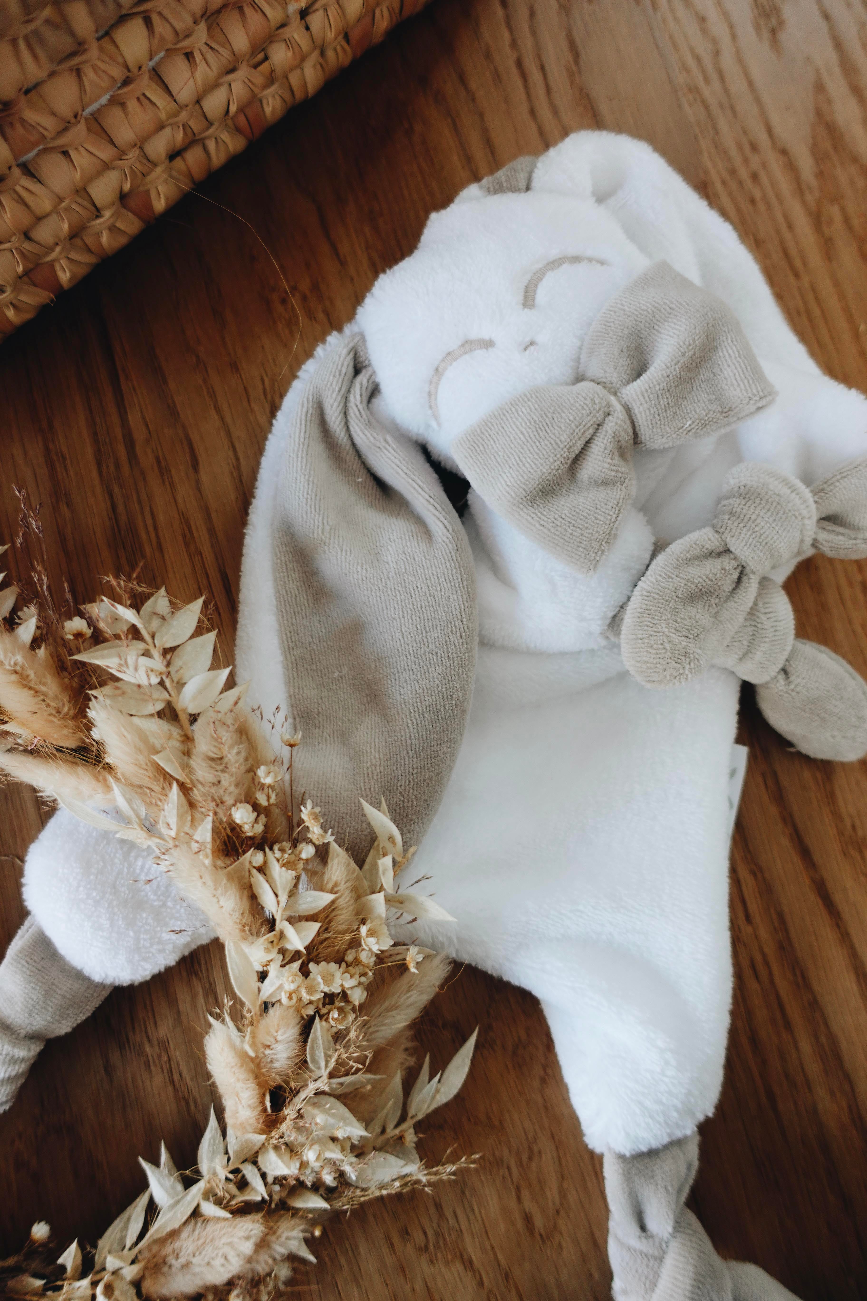 Doudou Toudoux Sable/Blanc