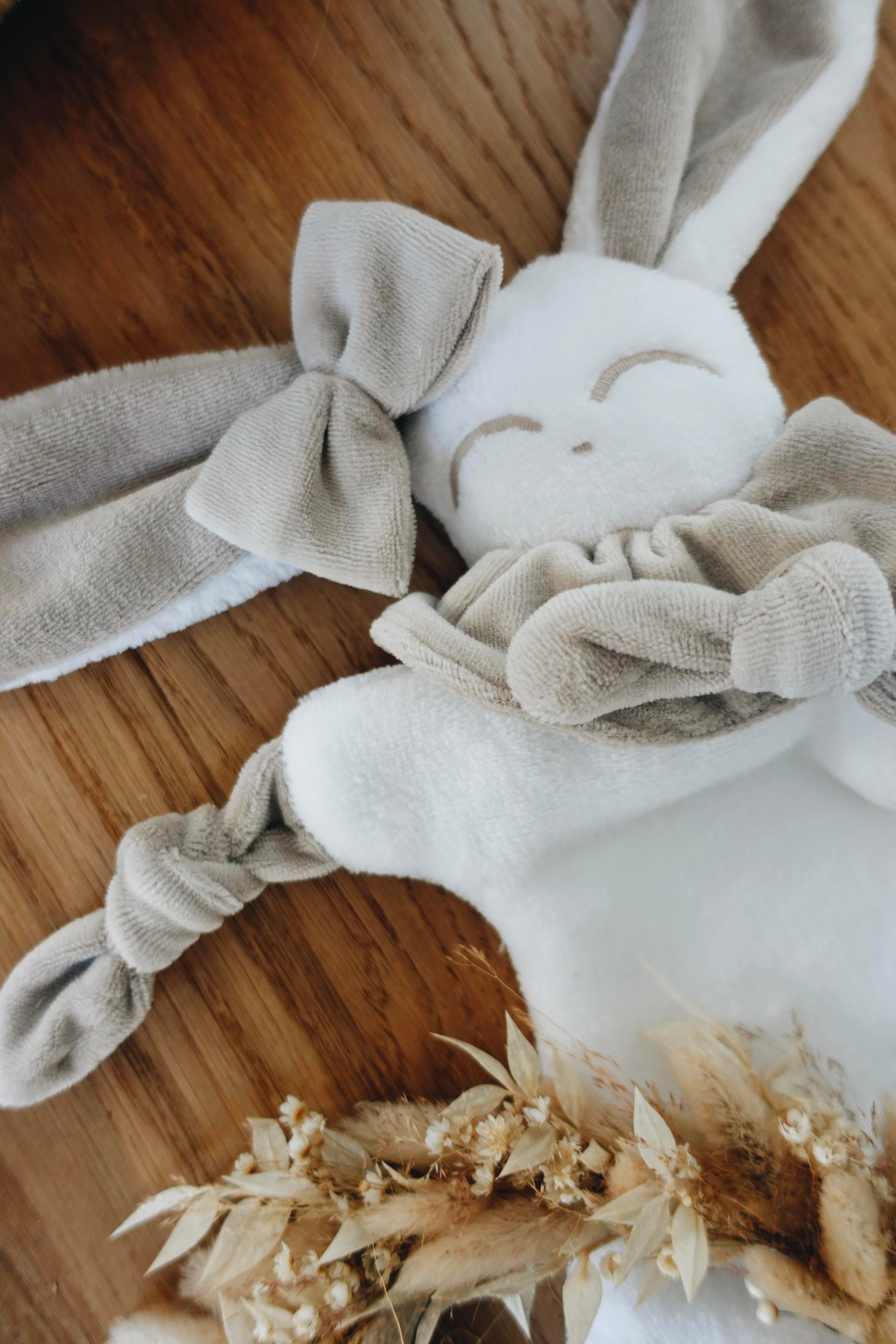 Doudou Toudoux Sable/Blanc