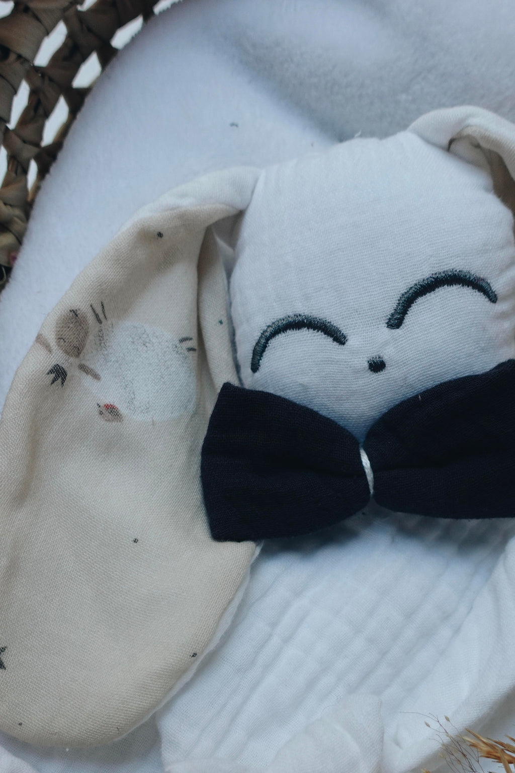 Doudou lange Gaufrette - Moutons