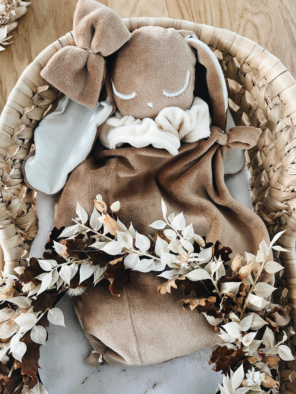 Bouillotte noyaux de cerise velours - Acorns and Leaves