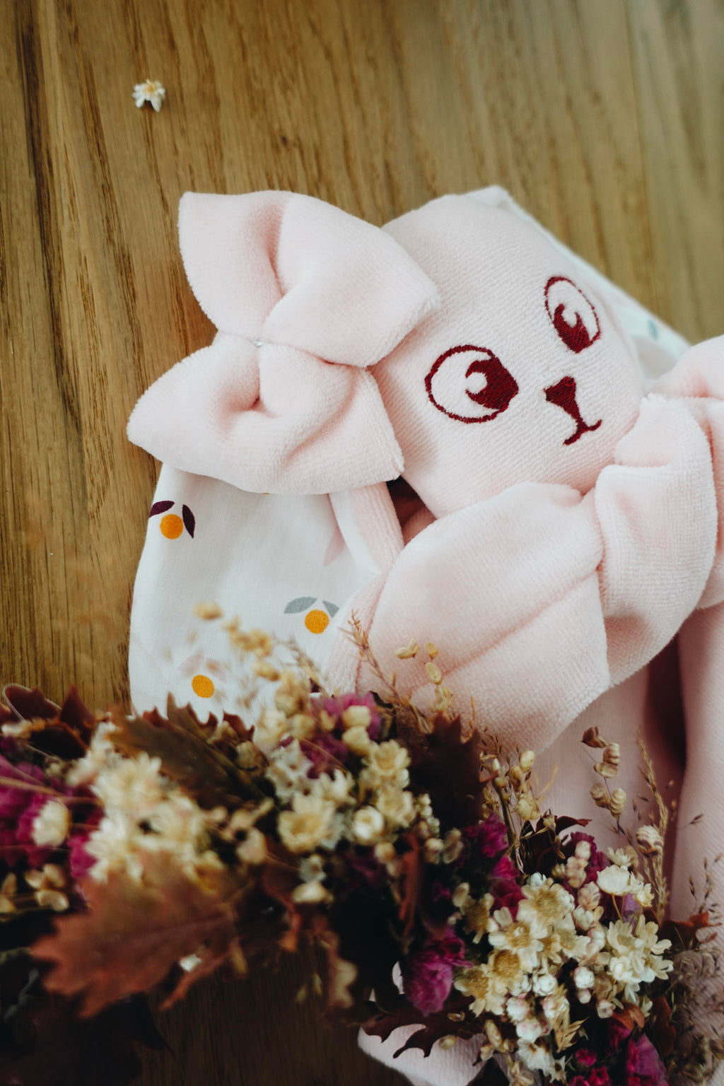 PROTOTYPE - Doudou Velours Câlin Noeuds - Lapinous