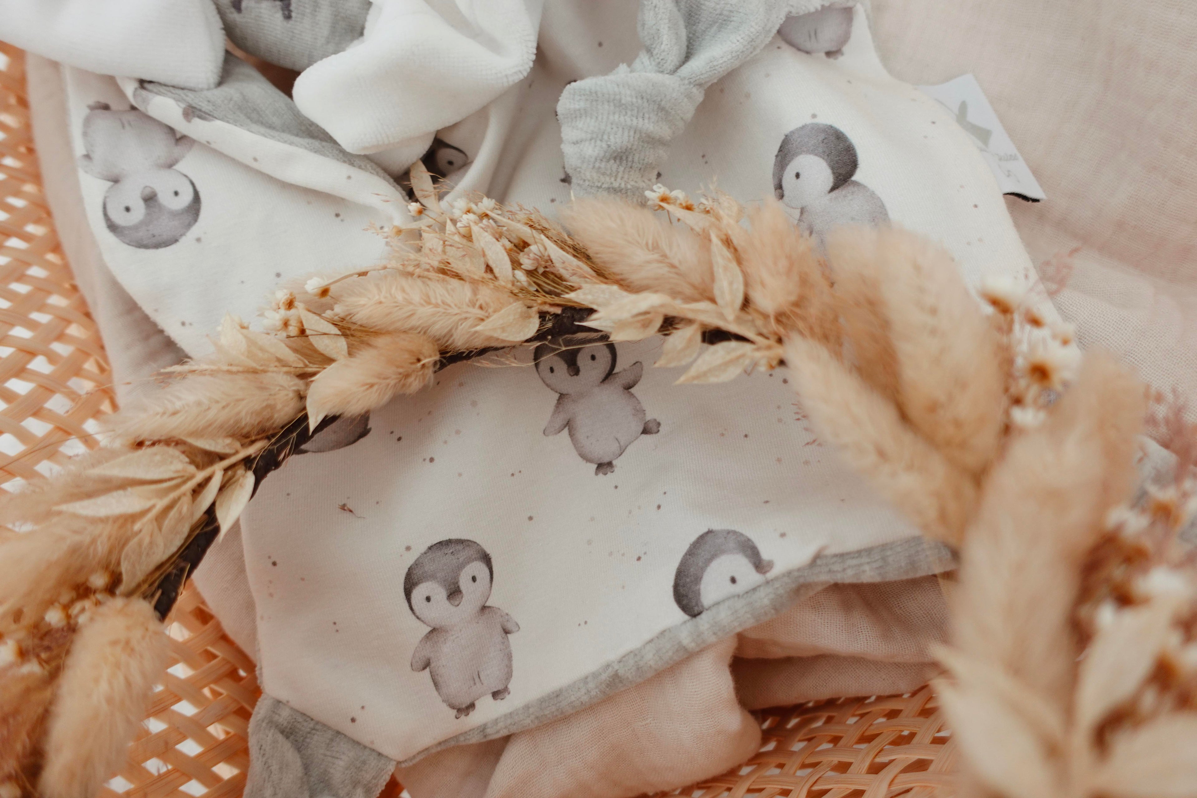 Doudou Velours Chouchou - Pinguins