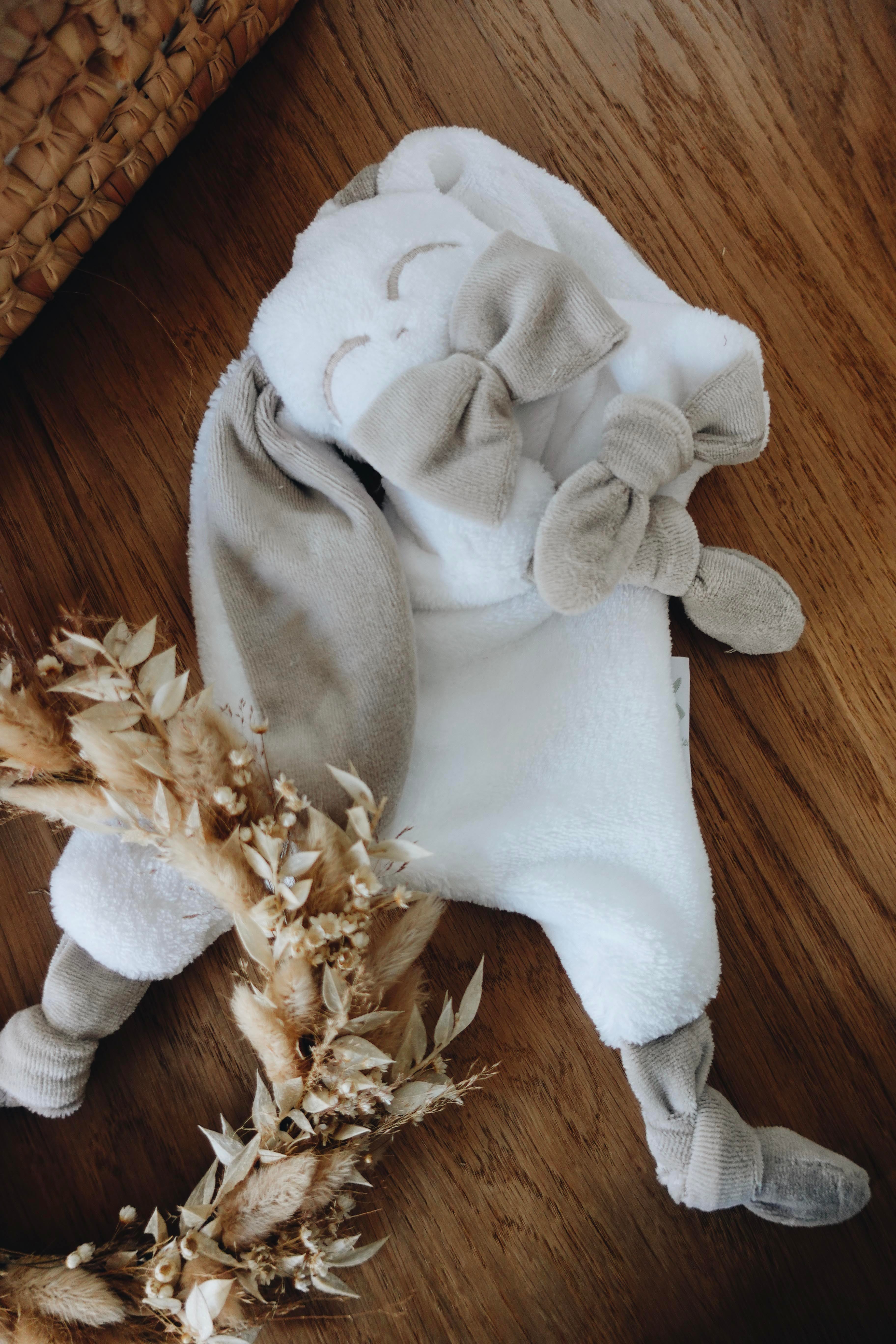 Doudou Toudoux Sable/Blanc