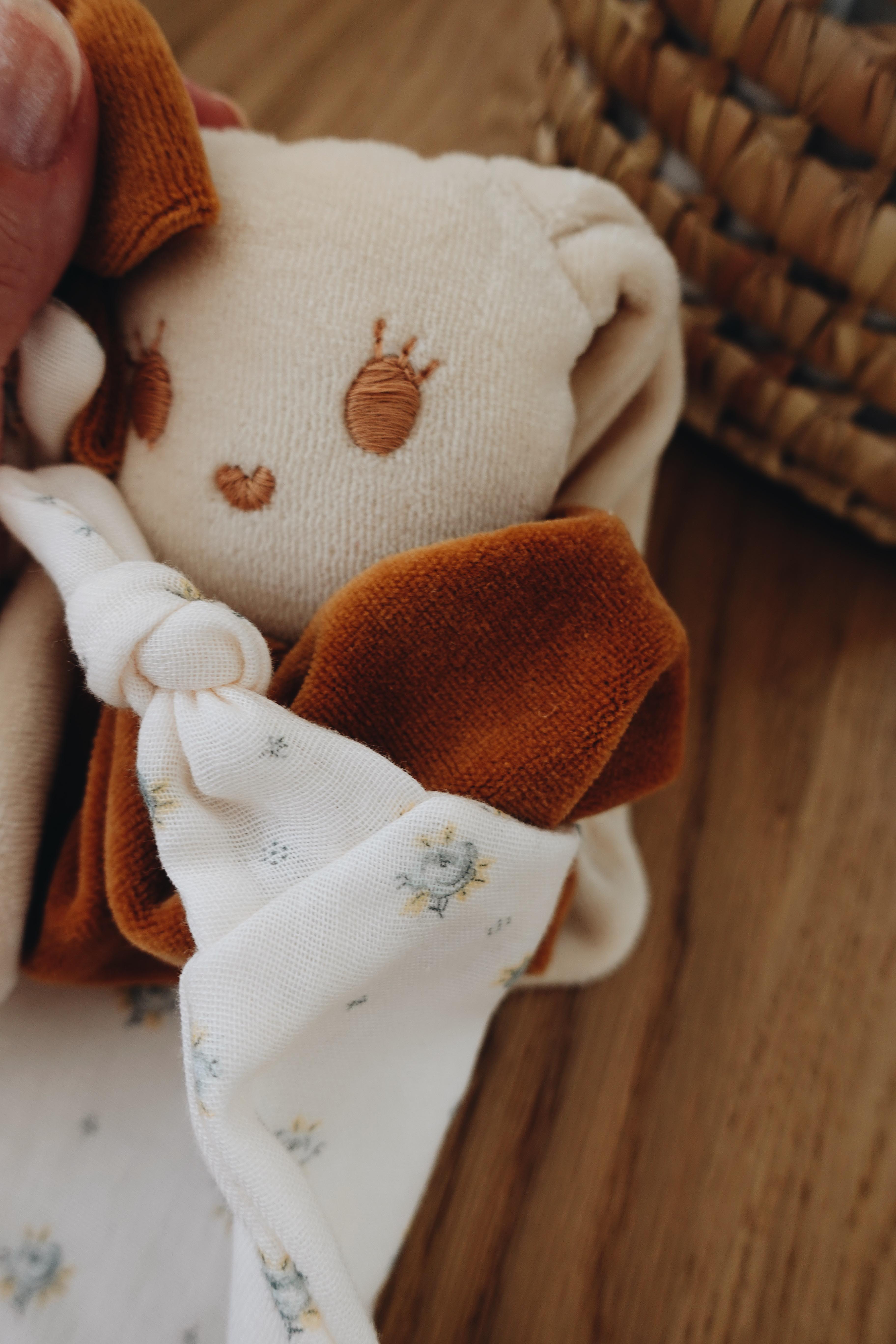 PROTOTYPE - Doudou Mousseline Monceau Bleu