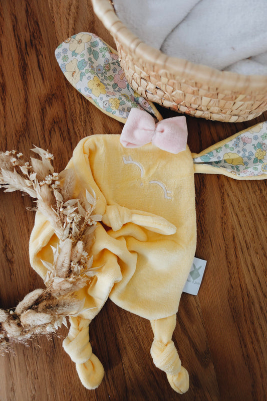 Doudou Velours Mini Noeuds - Kawaii Animals