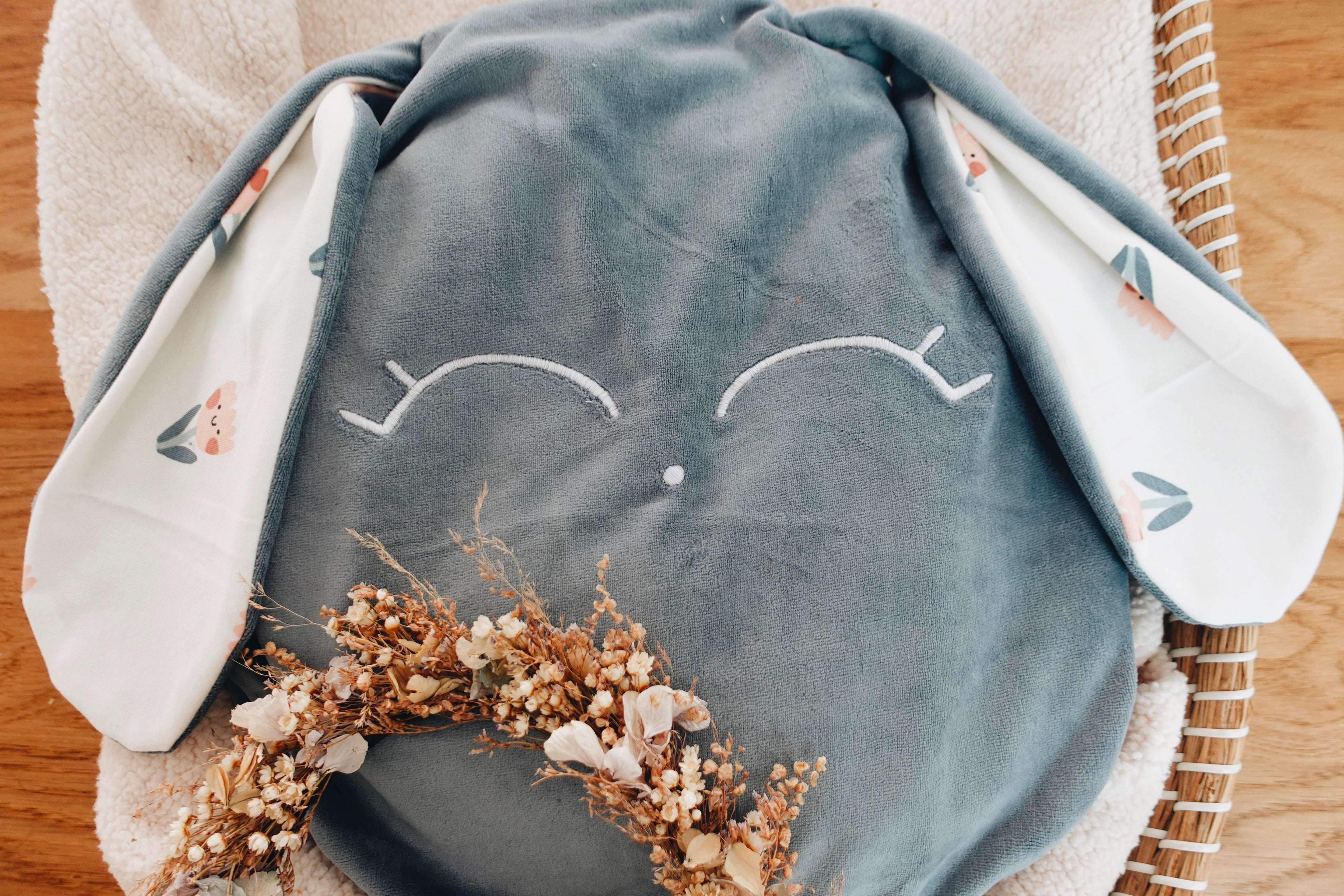 PROTOTYPE - Petit Coussin Velours - Happy Tulips