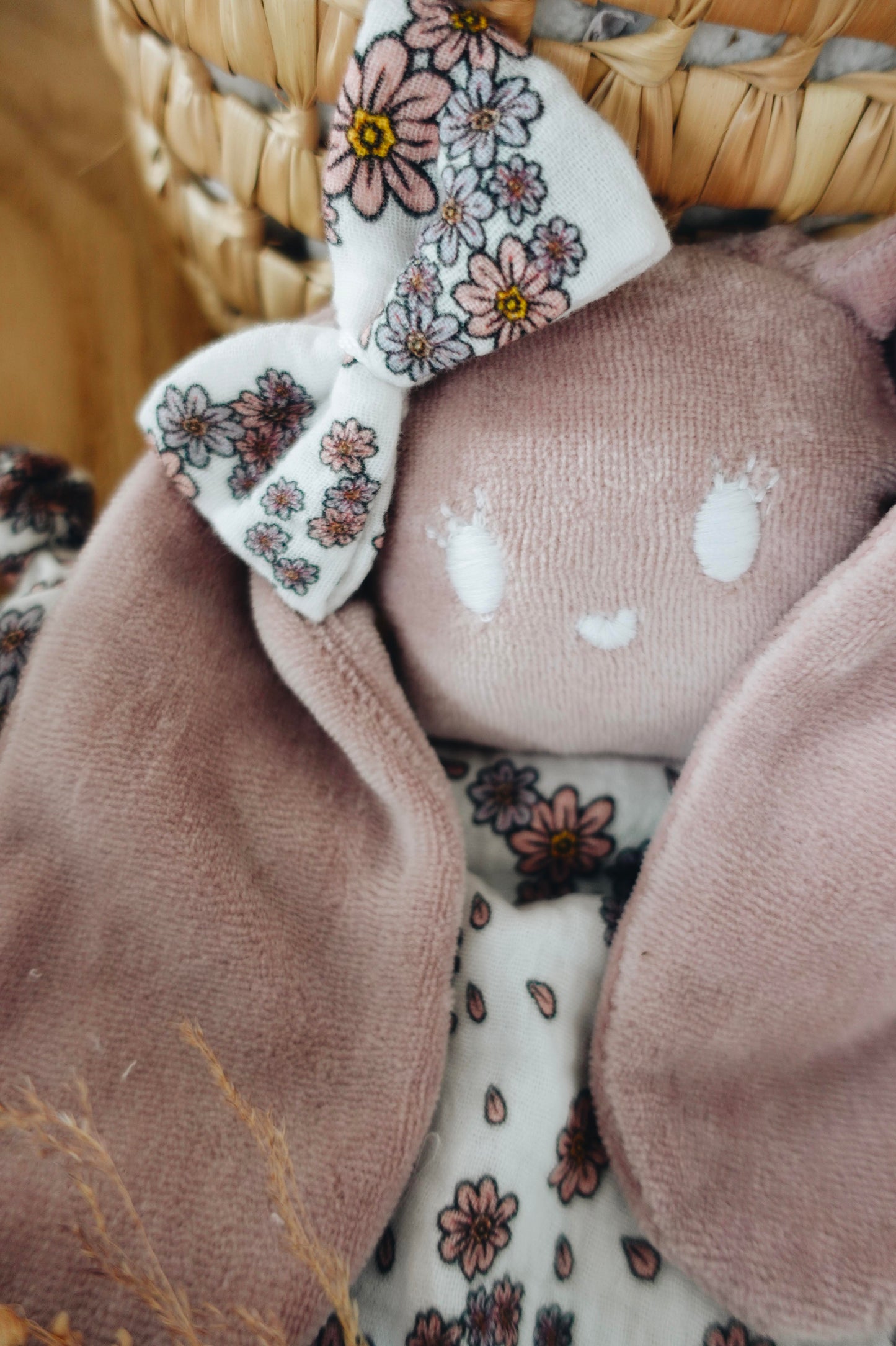 Doudou Mousseline Flower Leaves