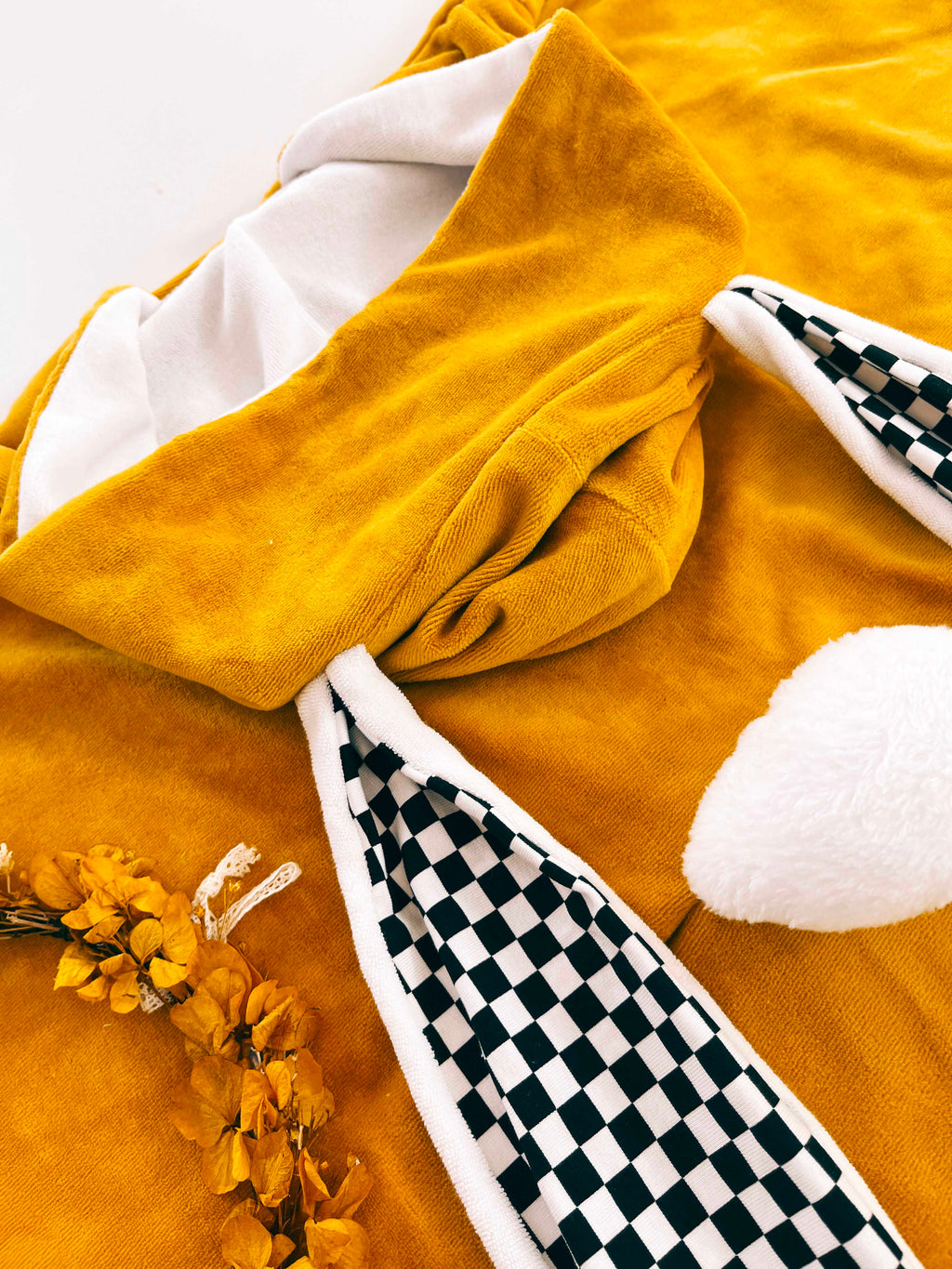 Poncho Bain Velours - Chessboard