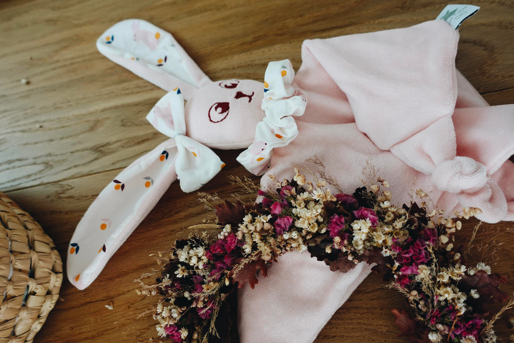 PROTOTYPE - Doudou Velours Câlin Noeuds - Lapinous