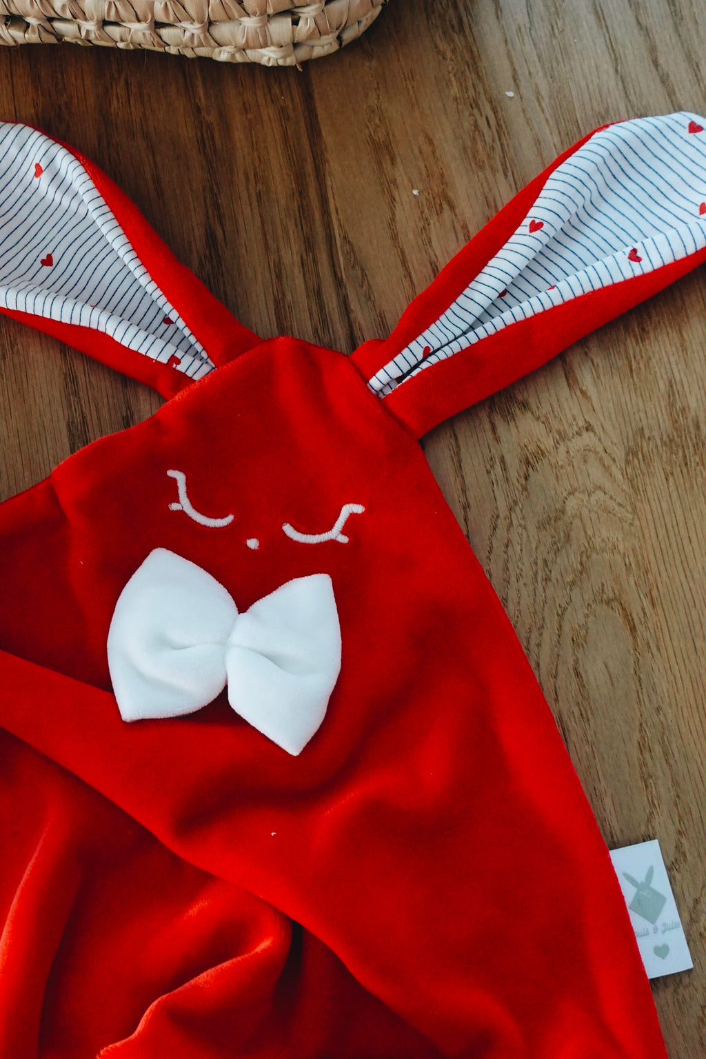 PROTOTYPE - Doudou Velours Classique Noeuds - France