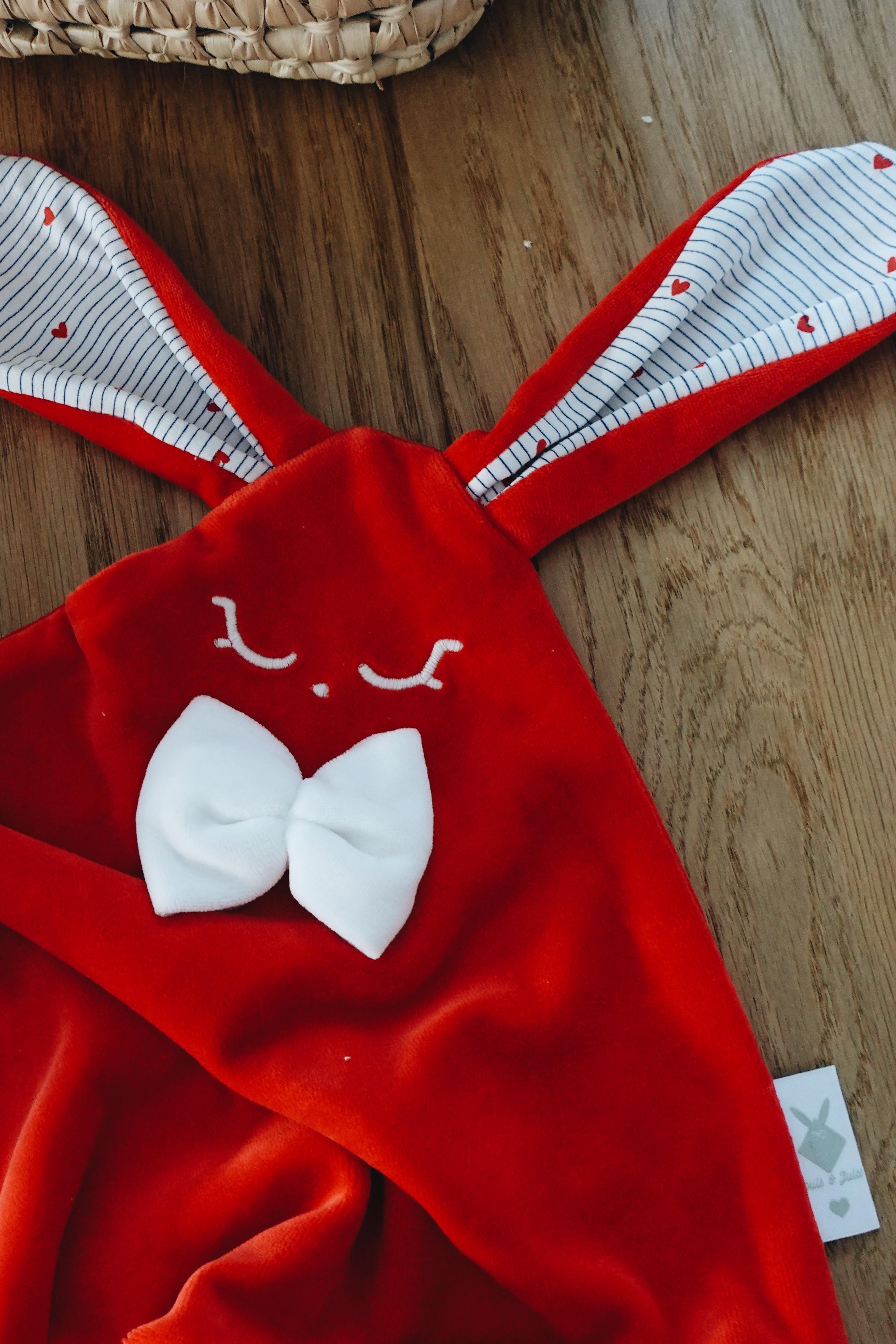 PROTOTYPE - Doudou Velours Classique Noeuds - France