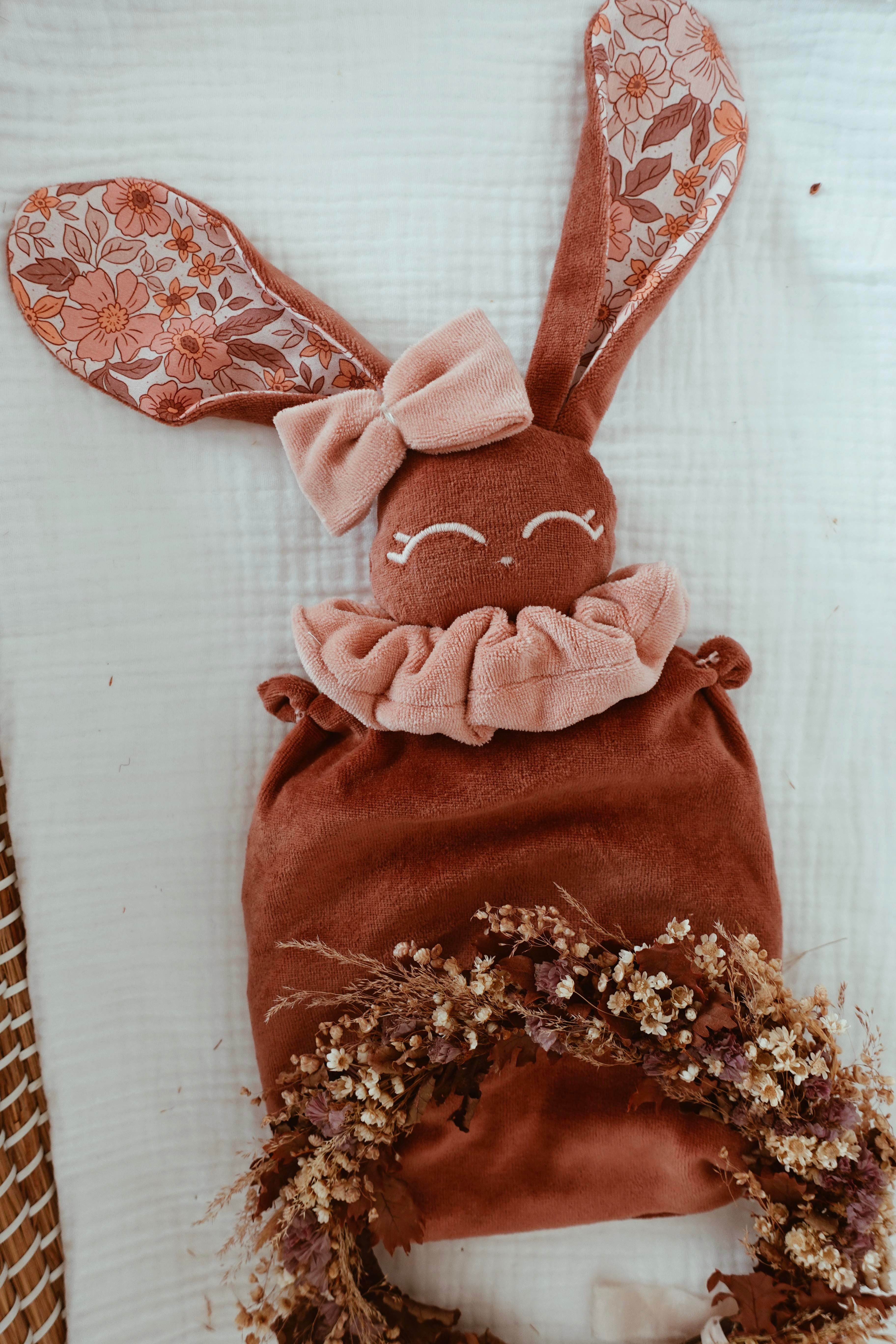 Bouillotte noyaux de cerise Velours - Joy