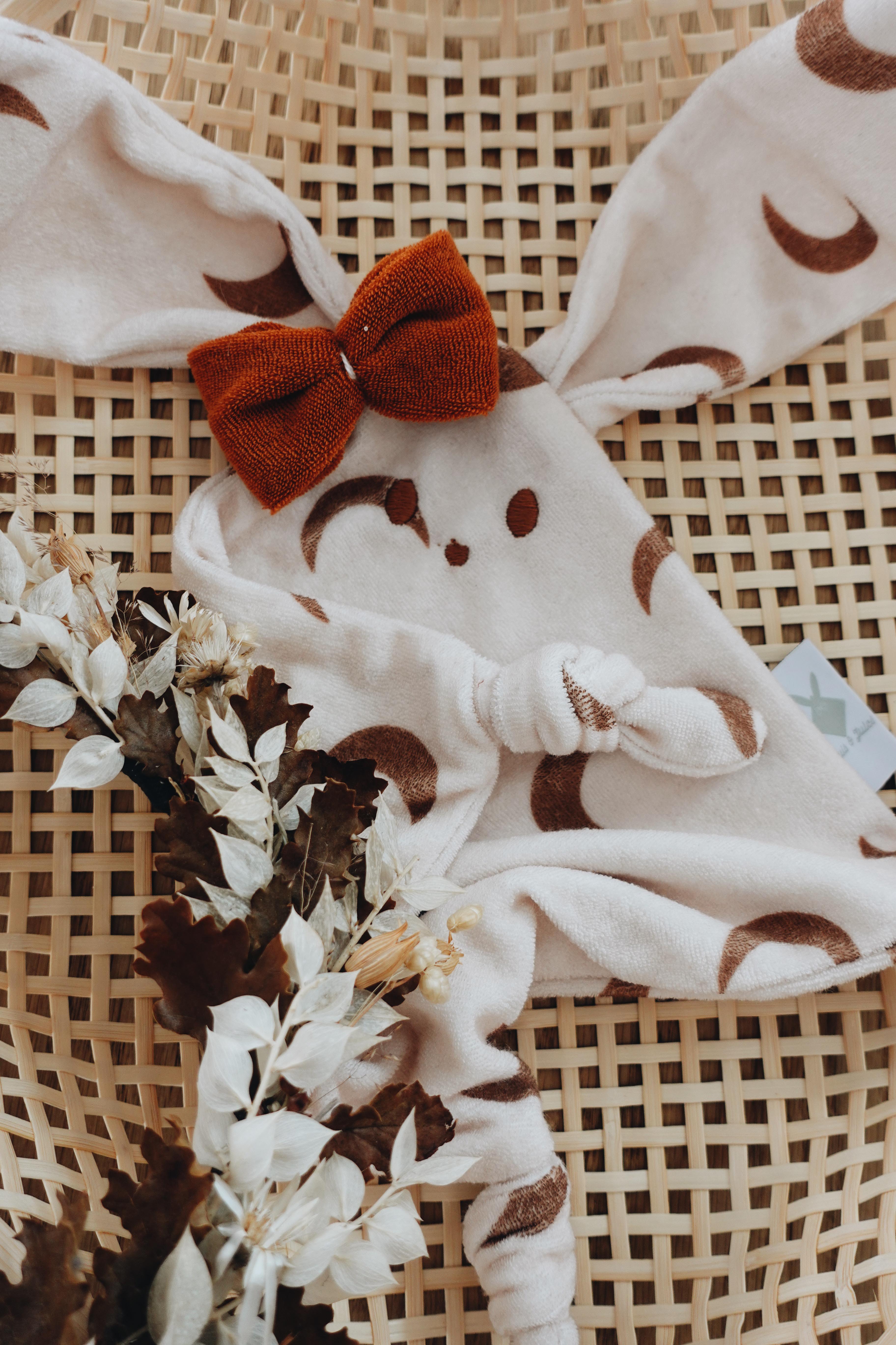 Doudou Eponge Mini Noeuds - Camel Moon