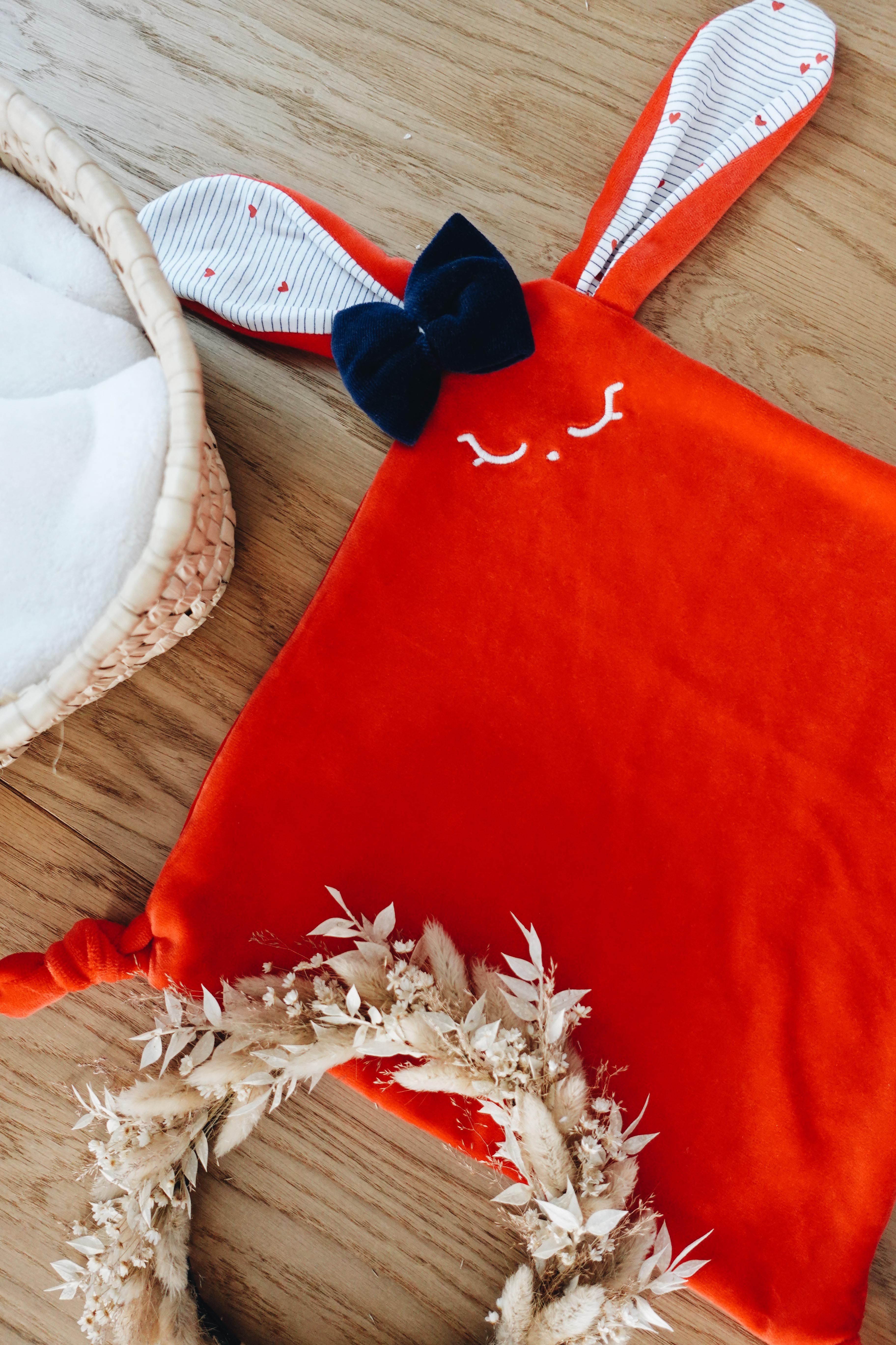 PROTOTYPE - Doudou Velours Classique Noeuds - France