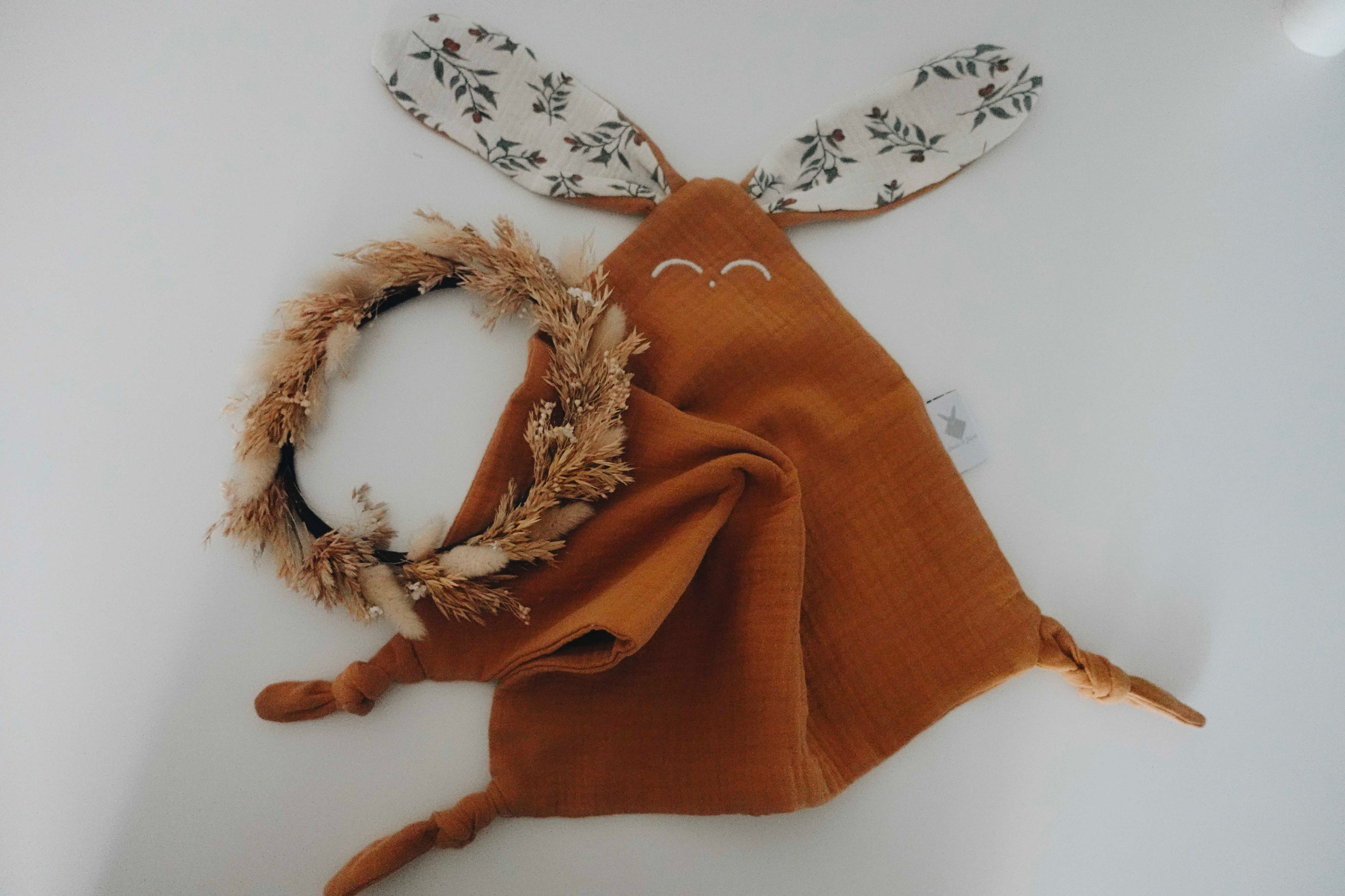 Doudou lange Classique Noeuds - Clémentines