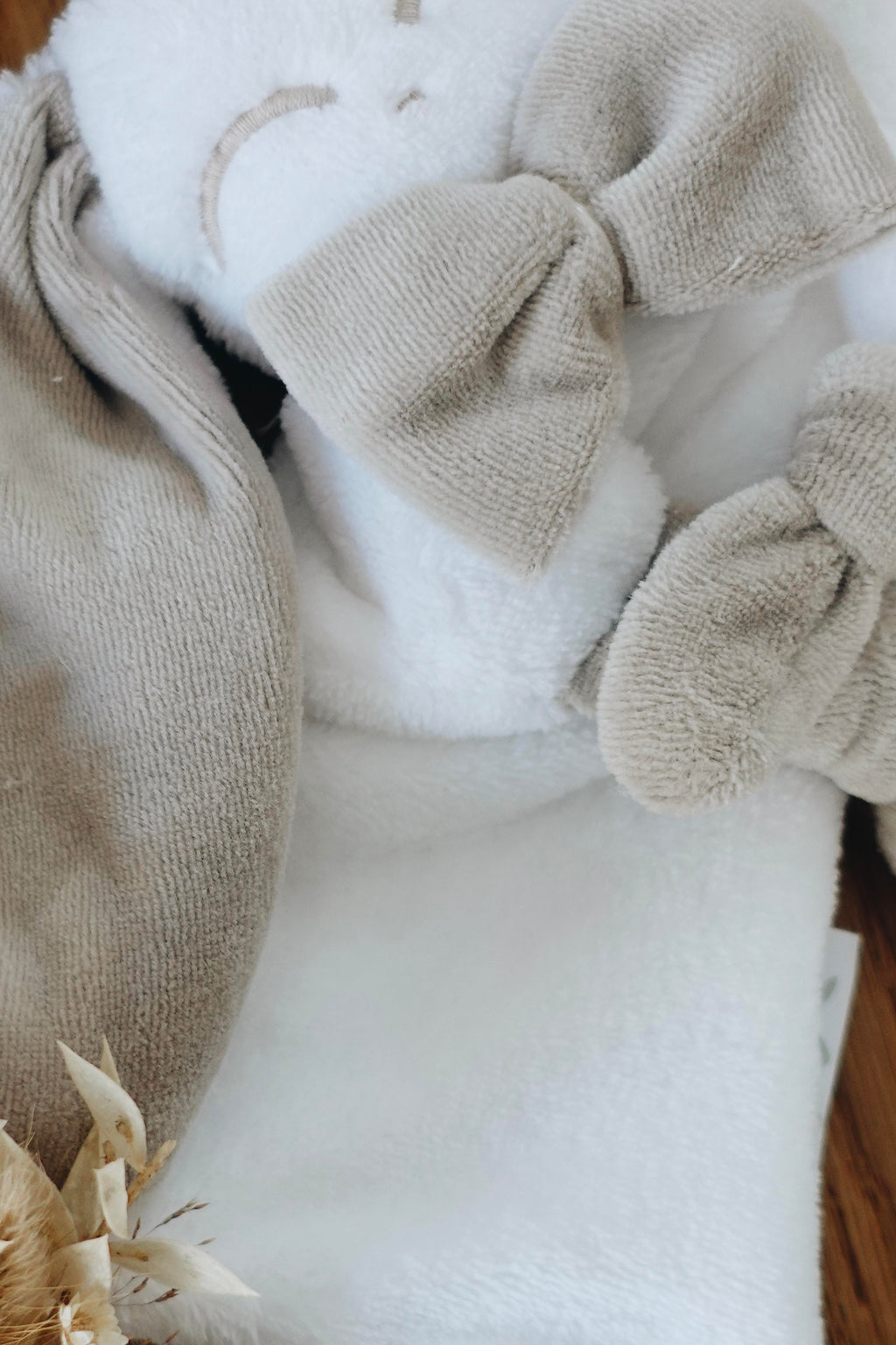 Doudou Toudoux Sable/Blanc