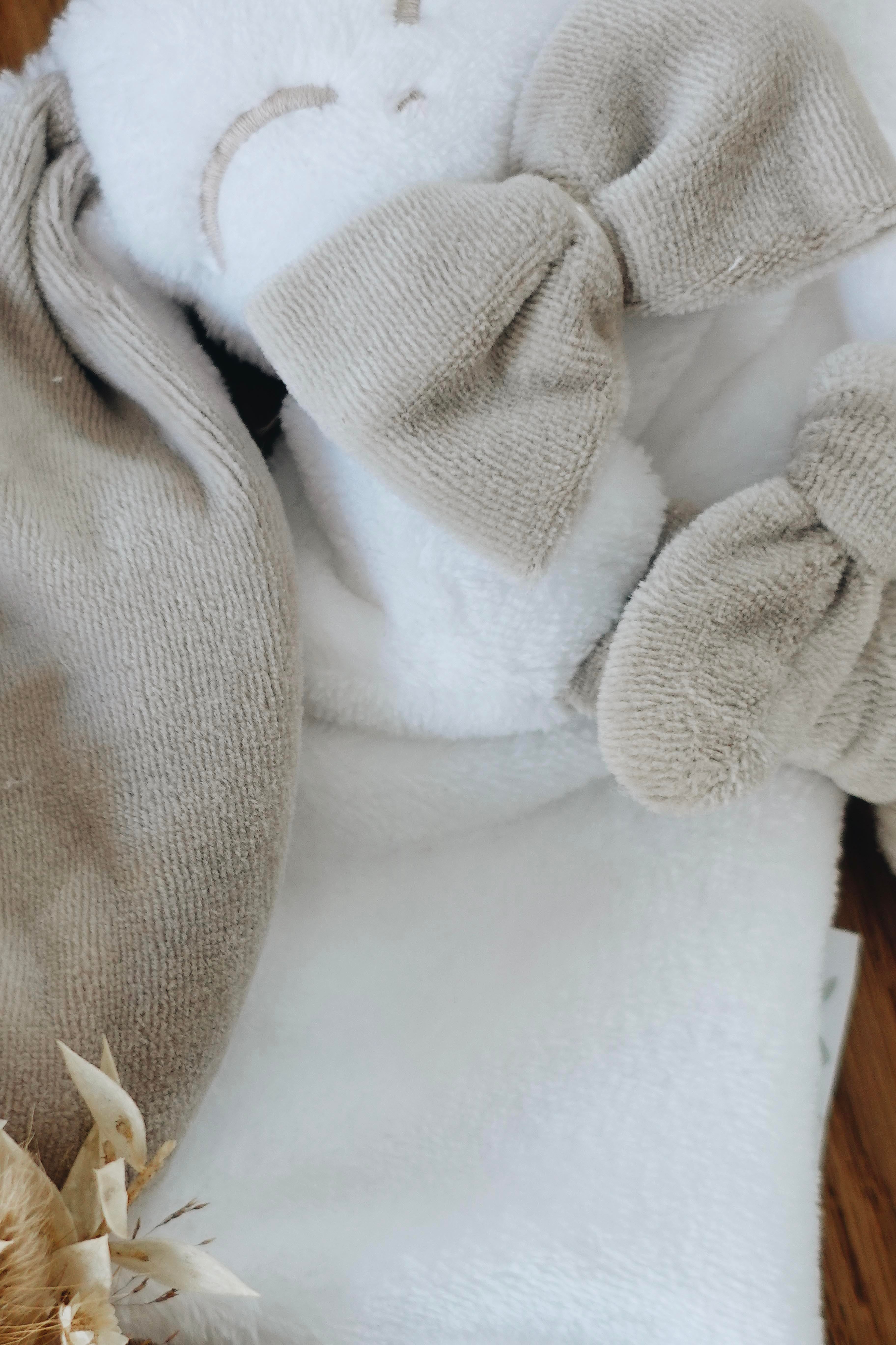 Doudou Toudoux Sable/Blanc