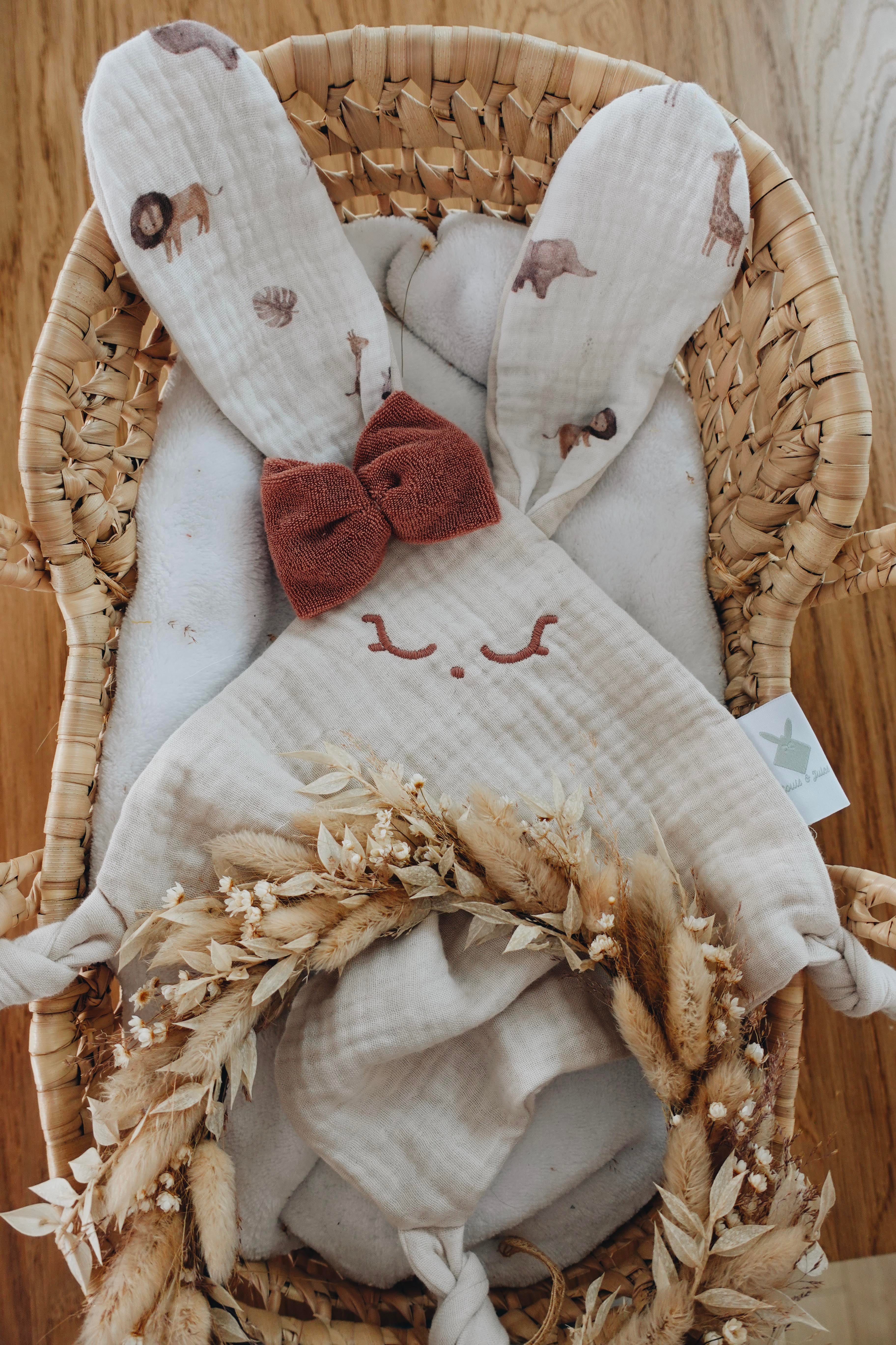 Doudou Lange Mini Noeuds - Mini Safari