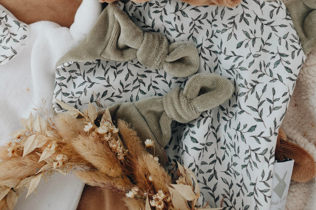 Doudou Velours Chouchou - Green Leaves