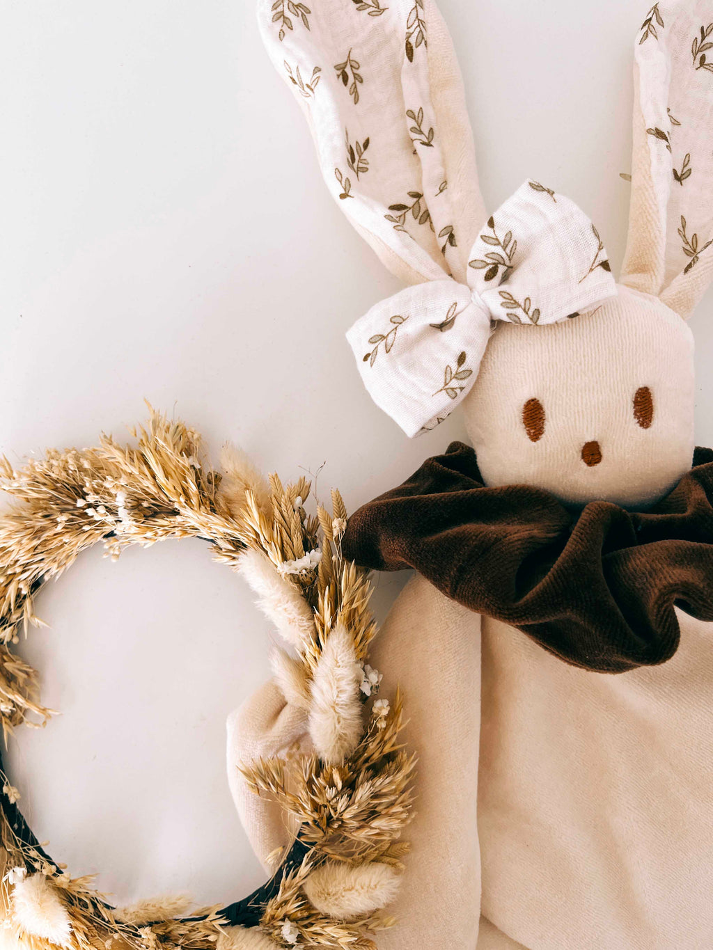 Doudou Velours Câlin Noeuds - Petit Feuillage
