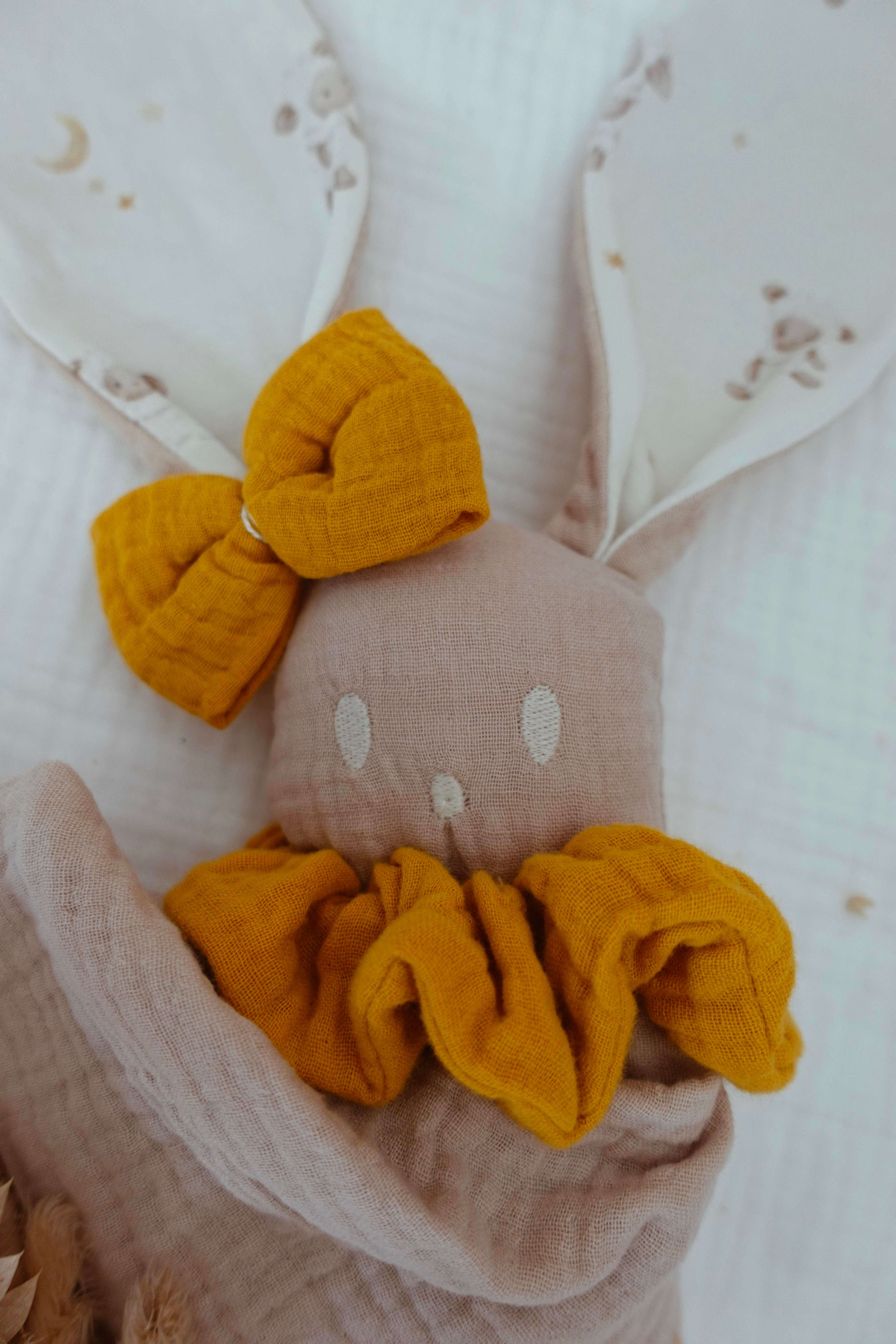 Doudou Lange Câlin Noeuds - Lamb