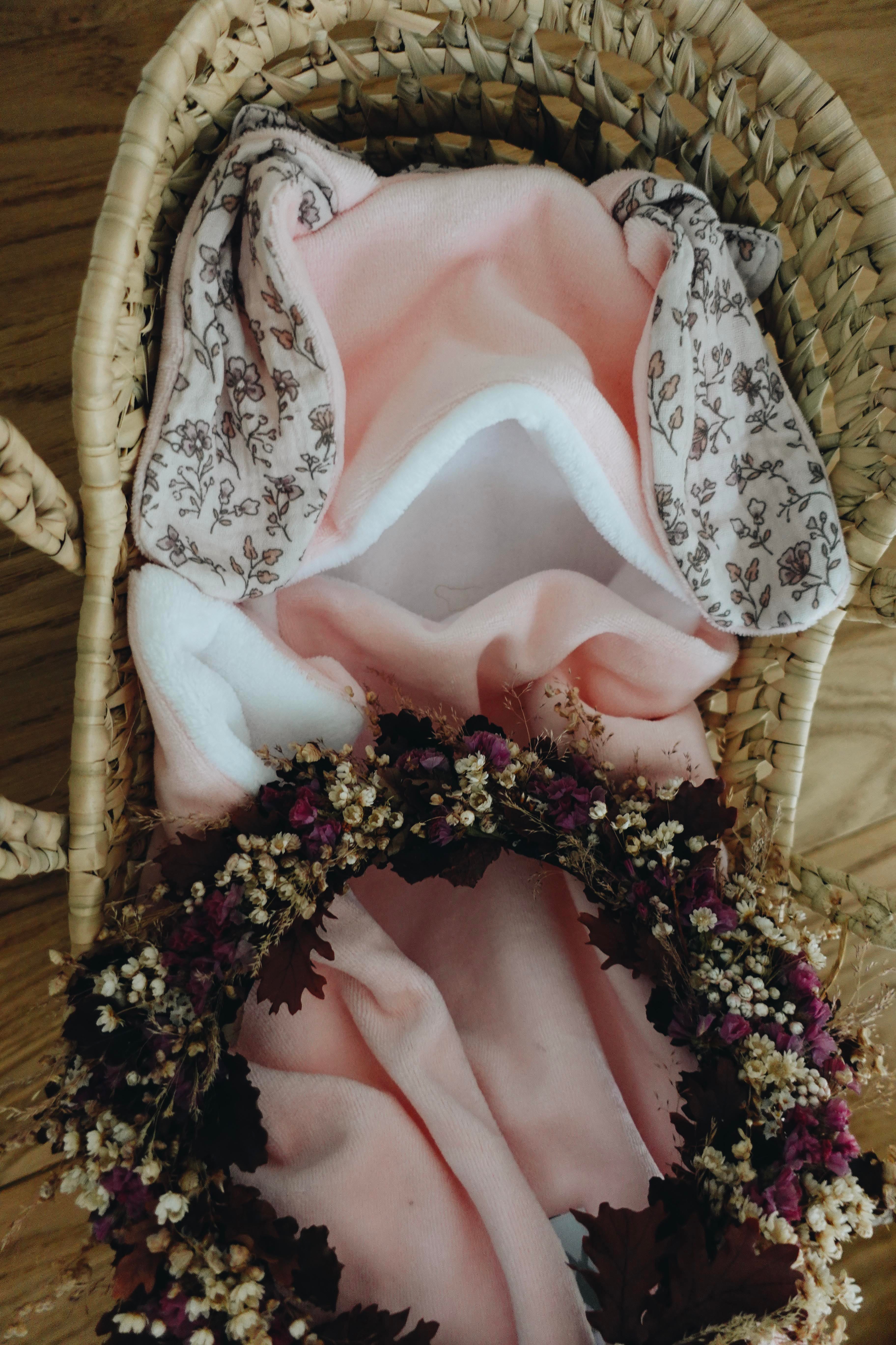 PROTOTYPE -Coffret Couffin Peluche - Vintage Flowers