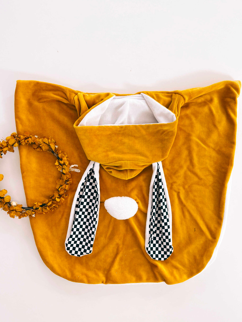Poncho Bain Velours - Chessboard