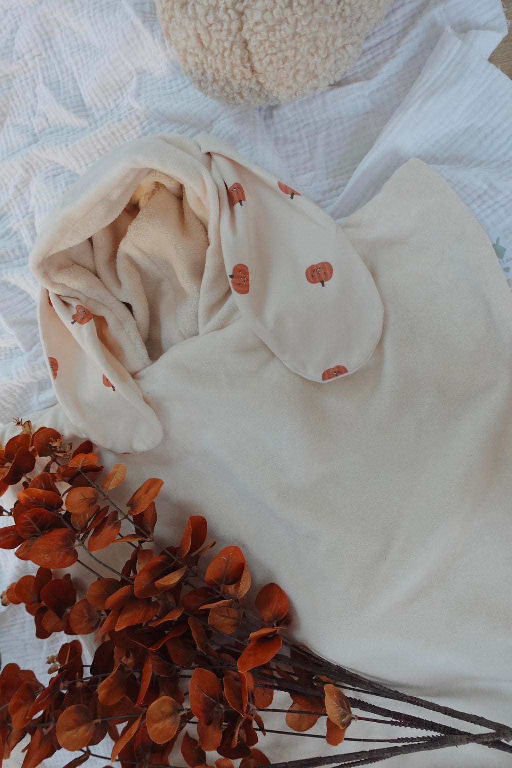 Poncho Velours - Pumpkin Spice