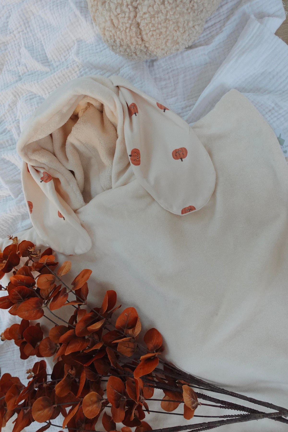 Poncho Velours - Pumpkin Spice
