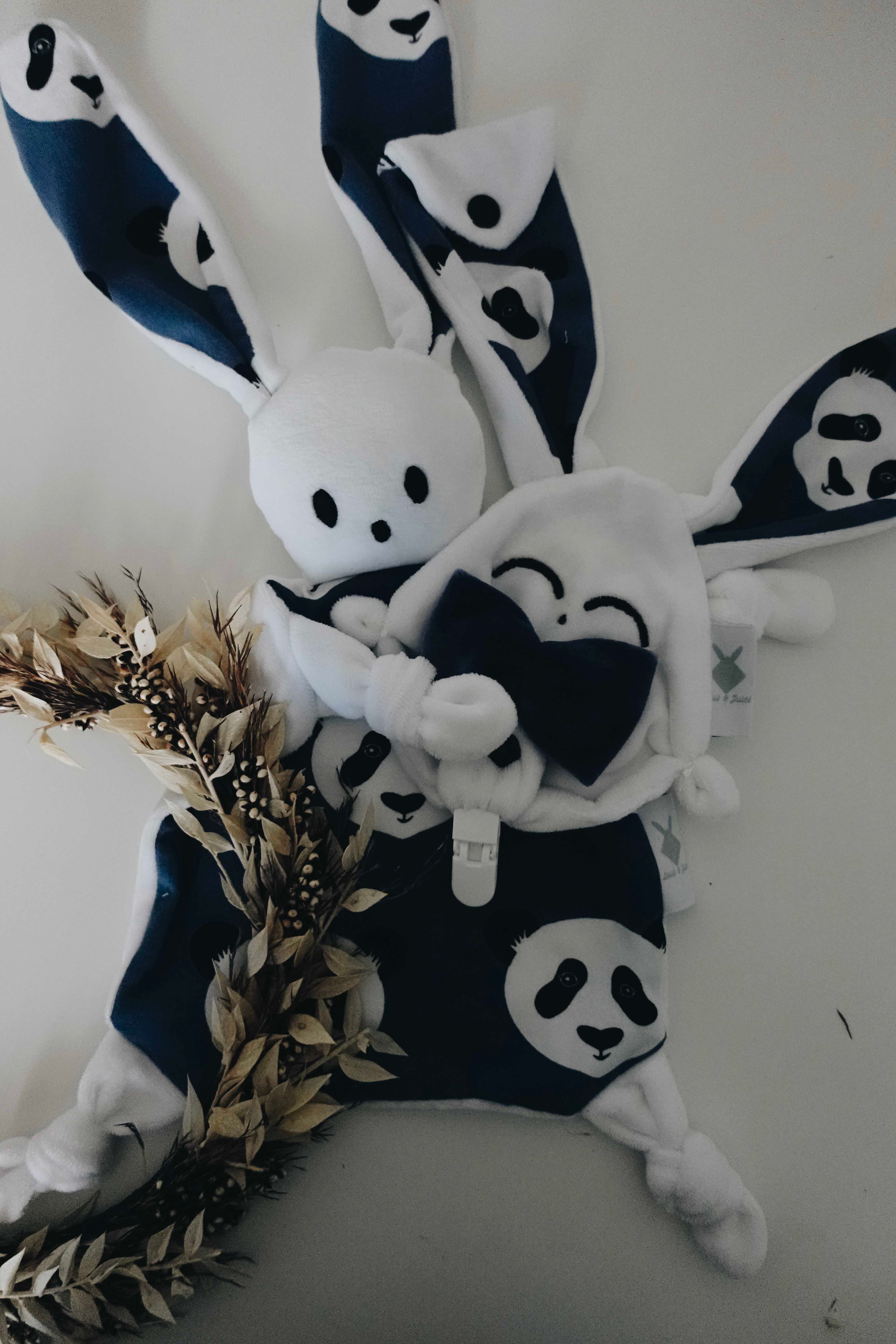 Doudou Velours Chouchou – Pandas