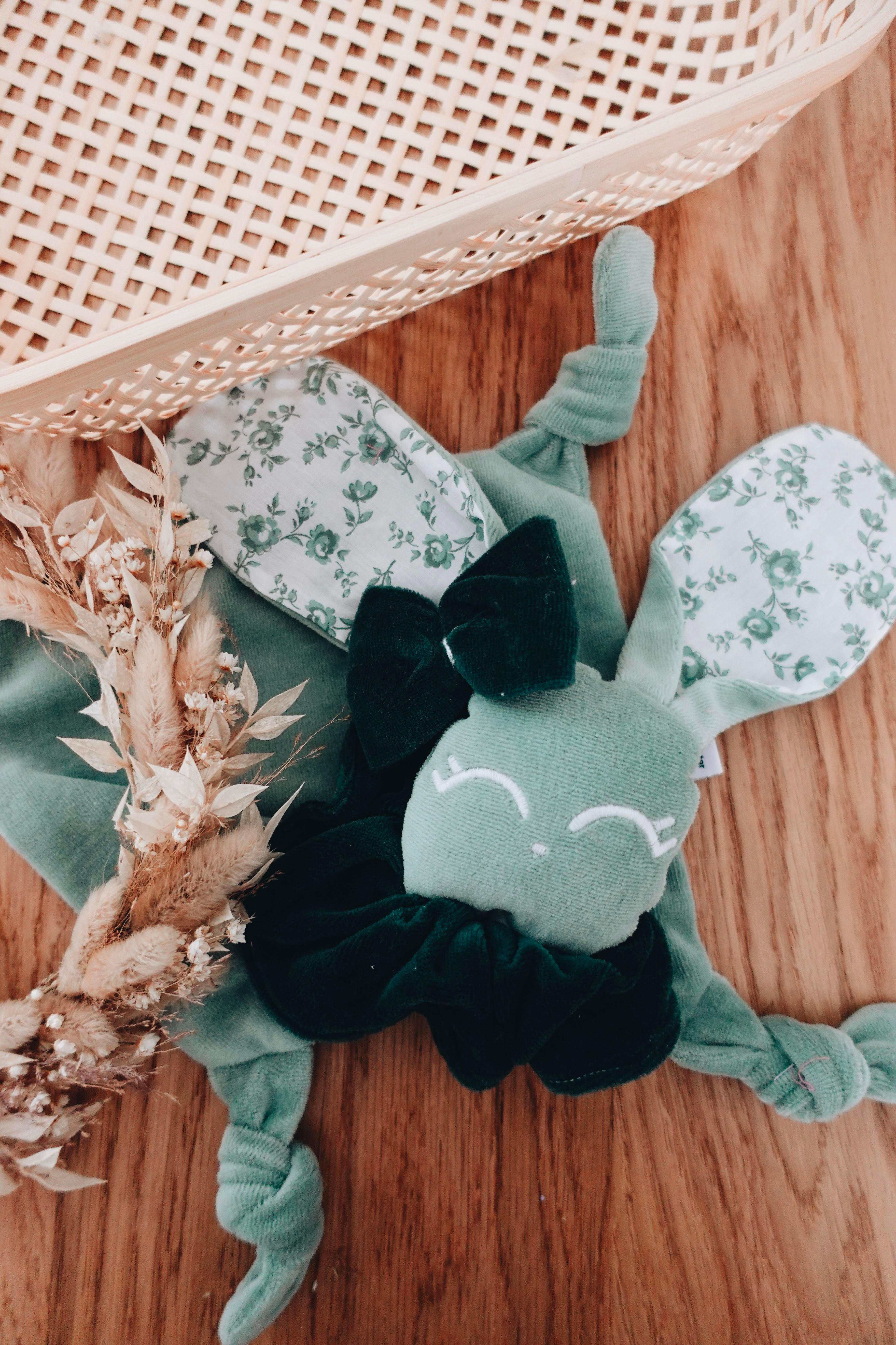 PROTOTYPE - Doudou Velours Chouchou - Roses d'Antan