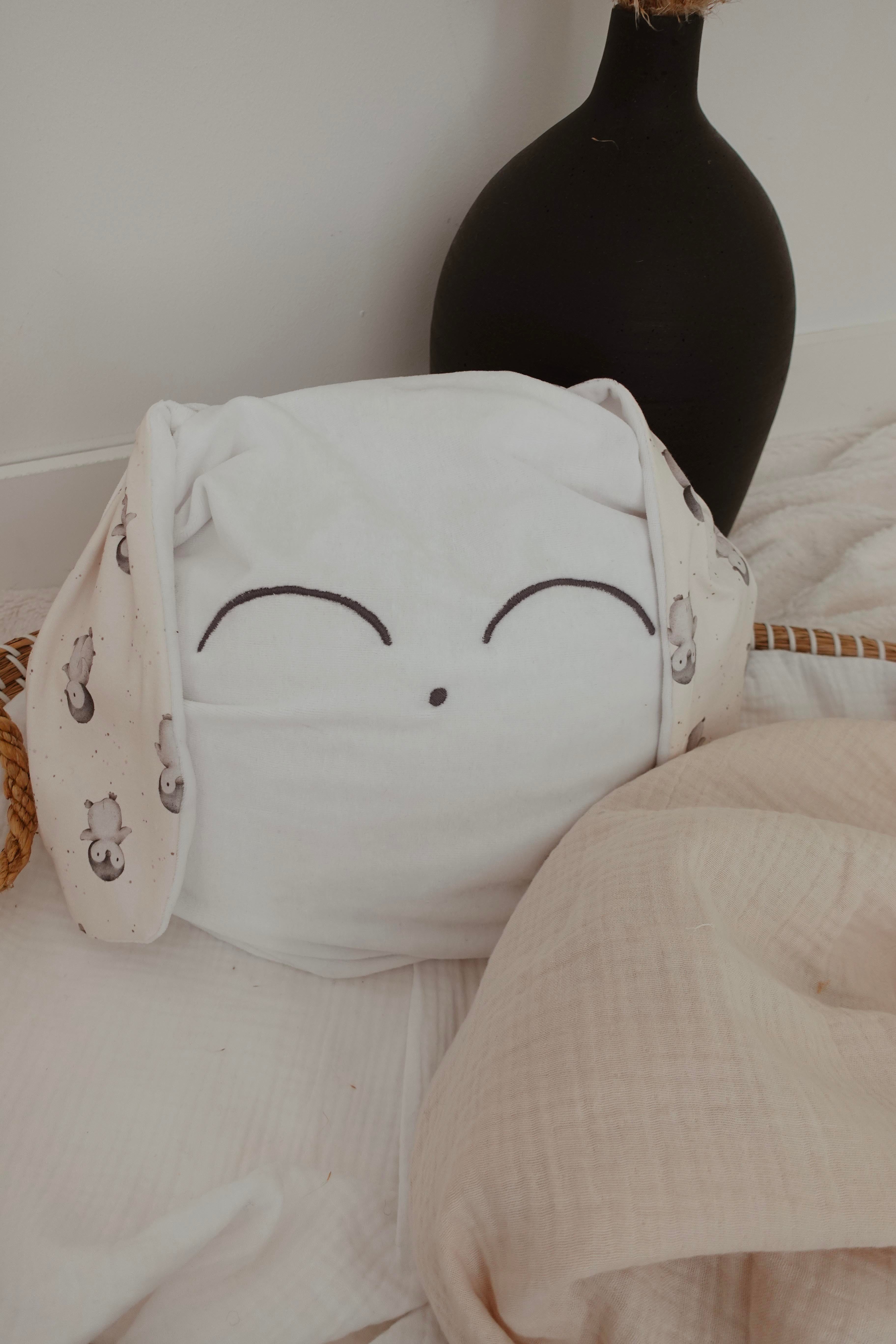 Petit Coussin Velours - Pinguins