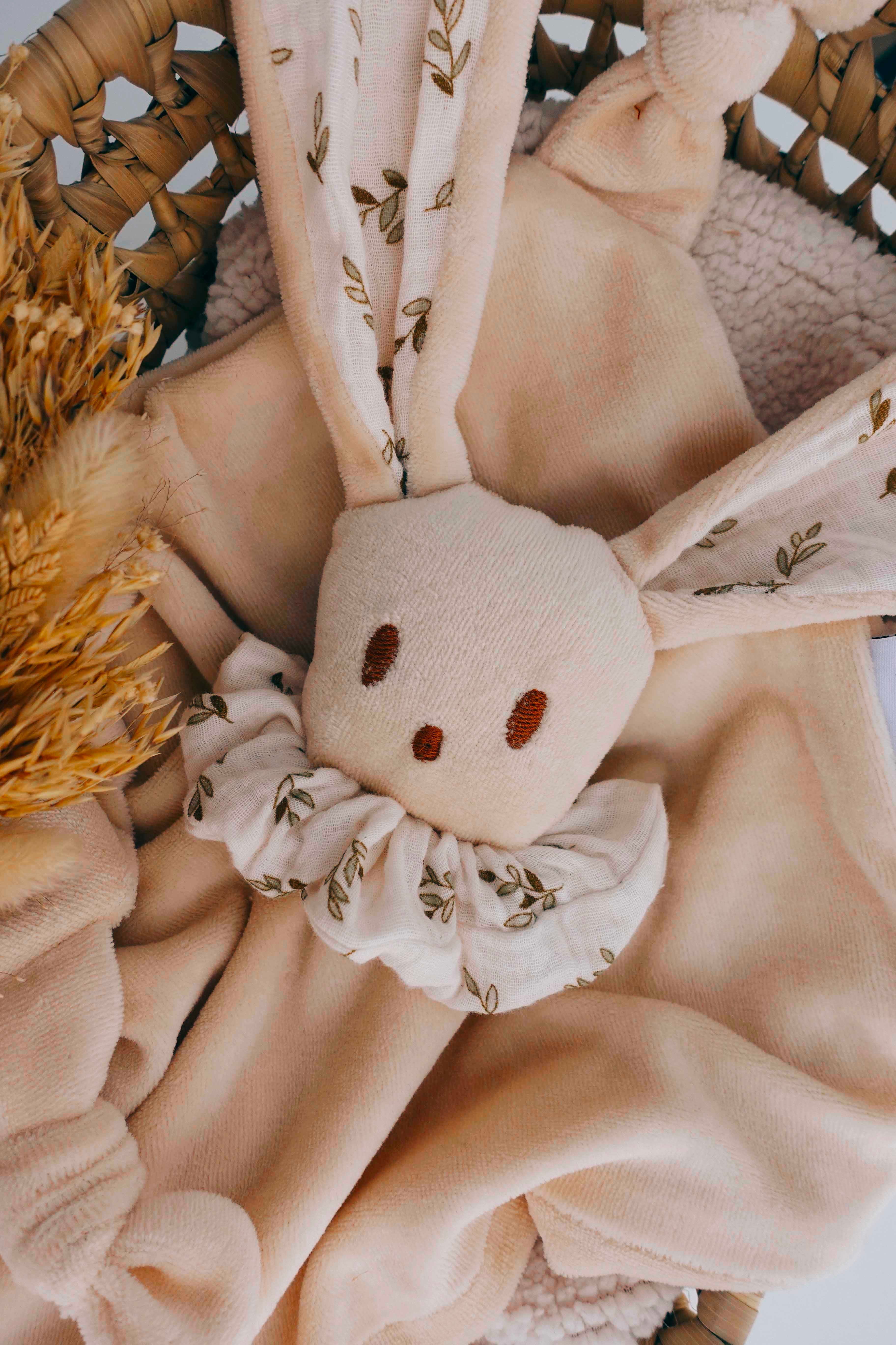 Doudou Velours Câlin Noeuds - Petit Feuillage